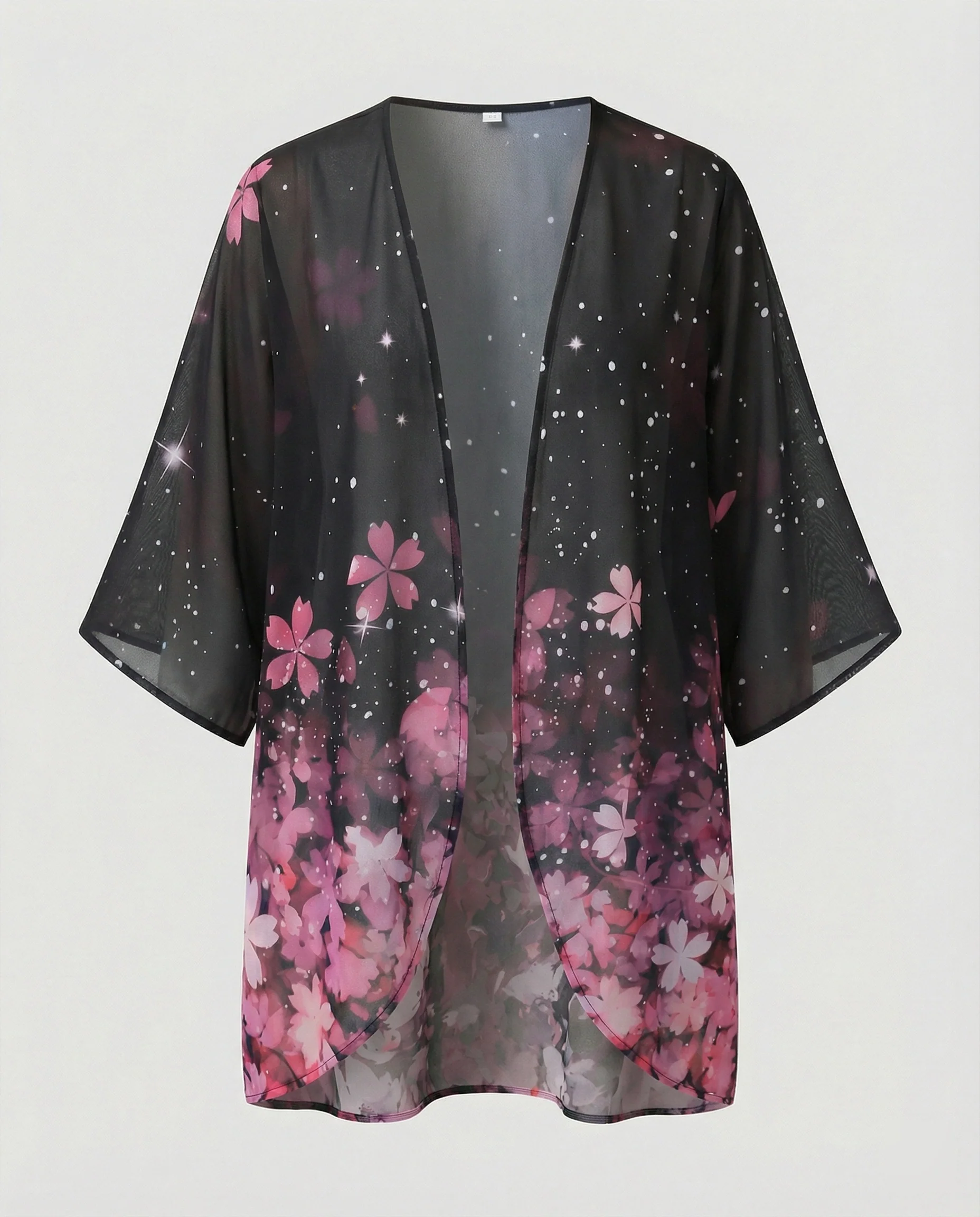 Offener Kimono Damen Floral - Image 27