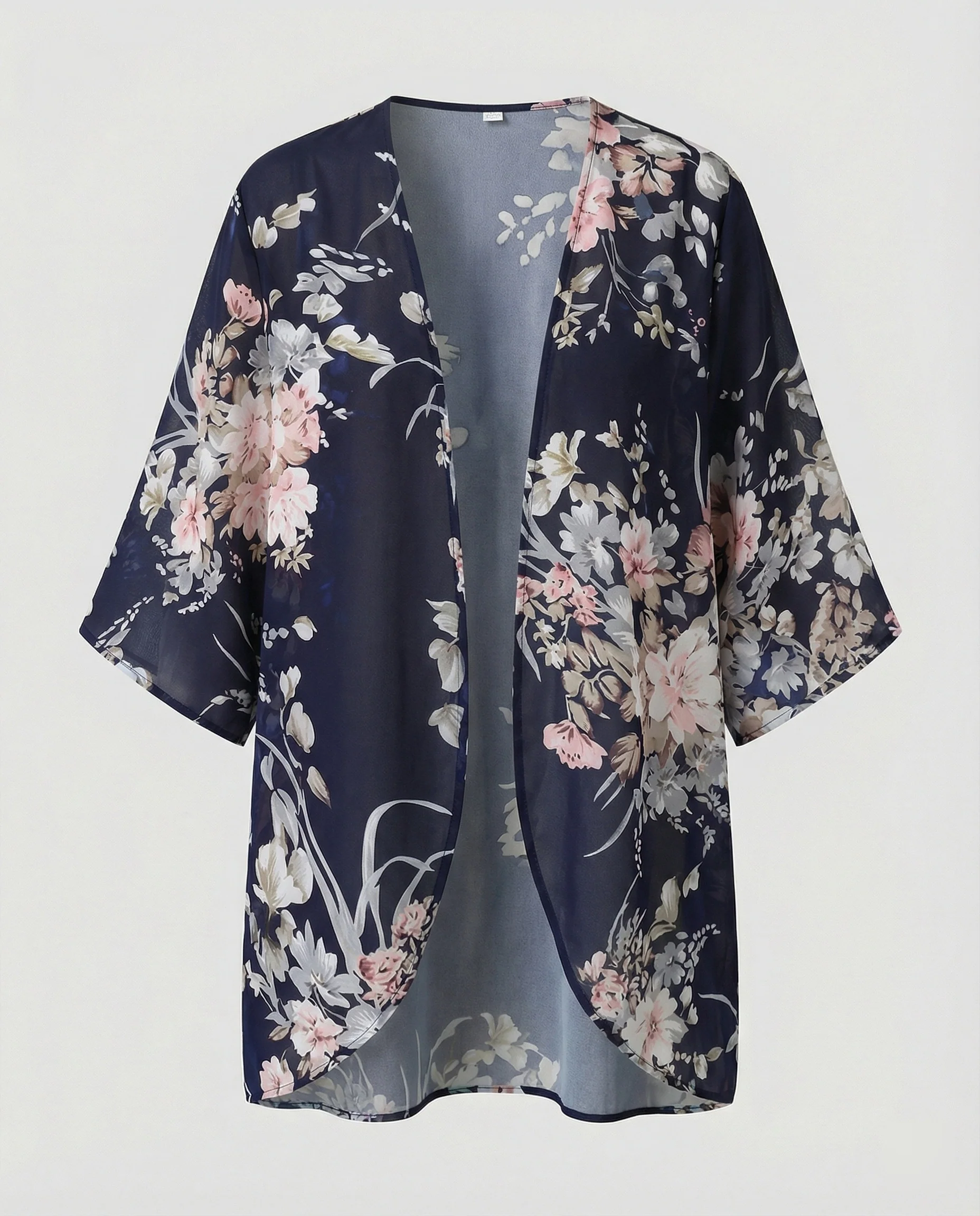 Offener Kimono Damen Floral - Image 28