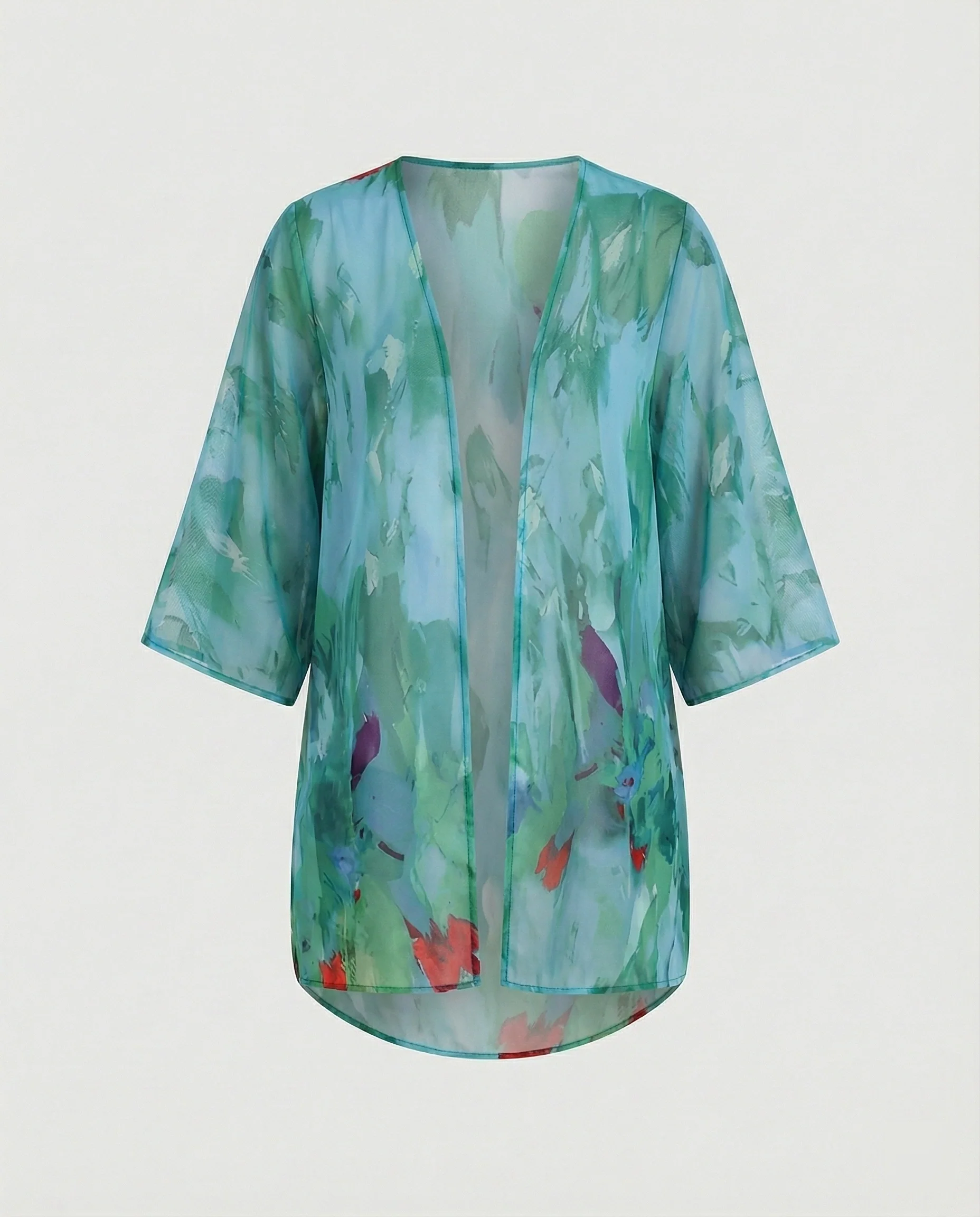 Offener Kimono Damen Floral - Image 37