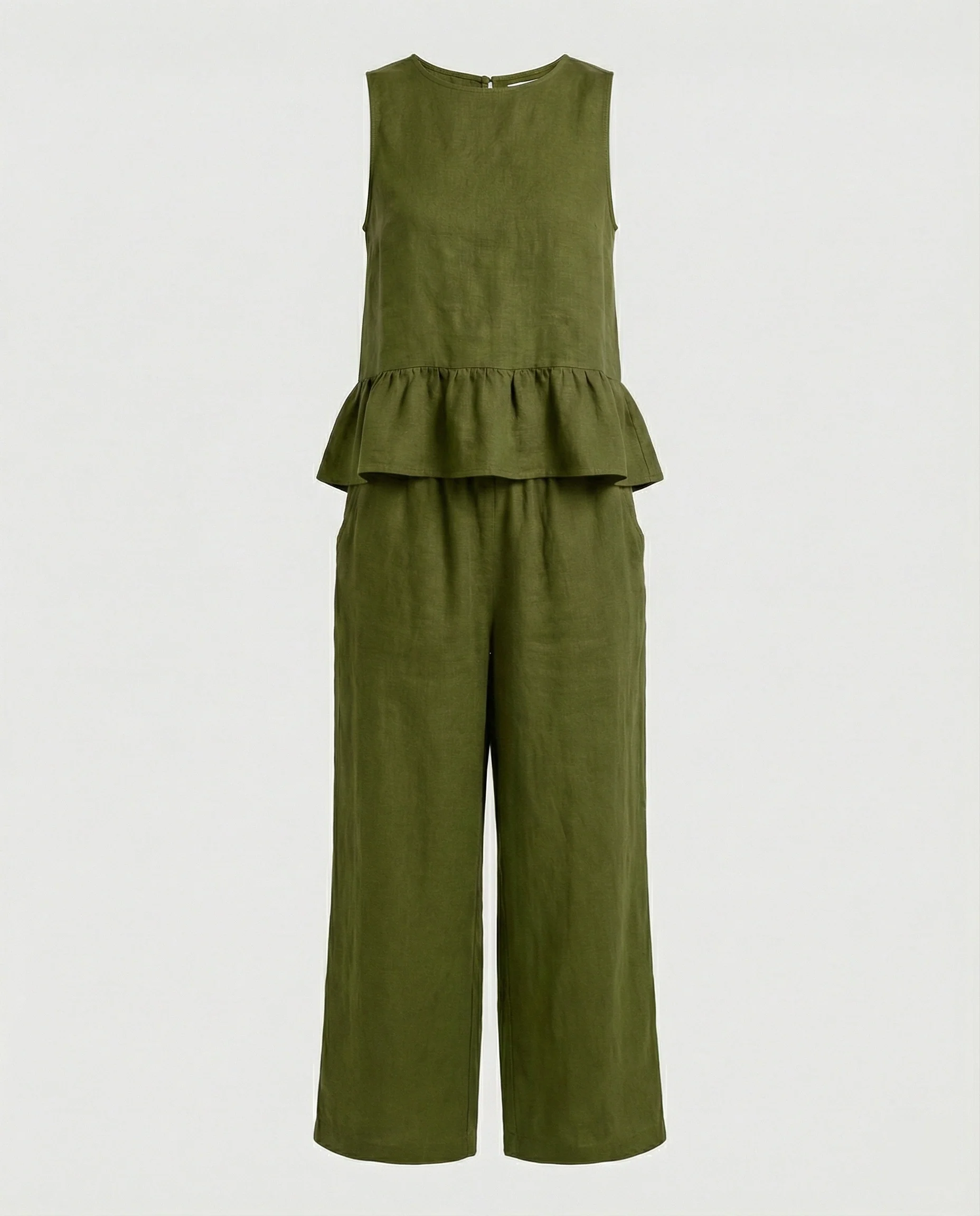 Damen Zweiteiler Set Volanttop & Palazzohose - Image 10