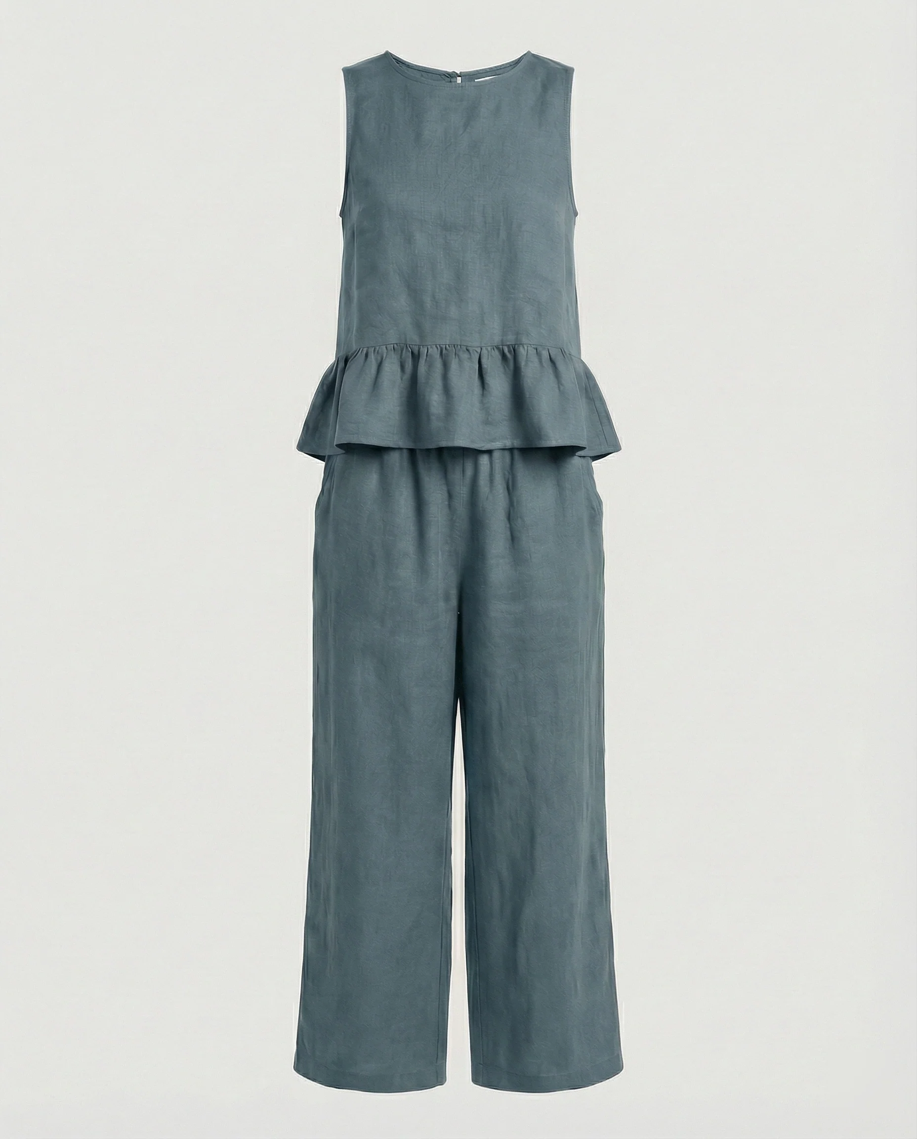 Damen Zweiteiler Set Volanttop & Palazzohose - Image 11