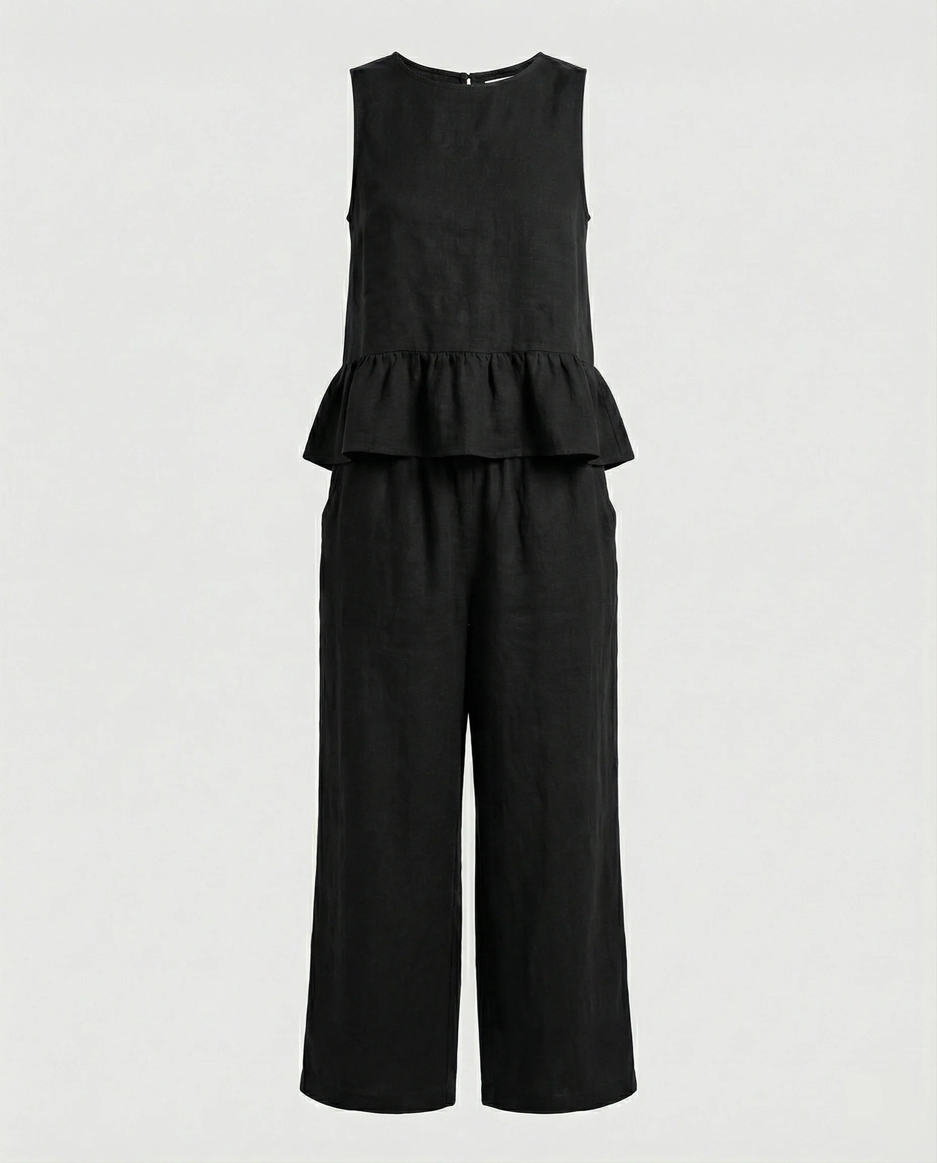 Damen Zweiteiler Set Volanttop & Palazzohose - Image 6