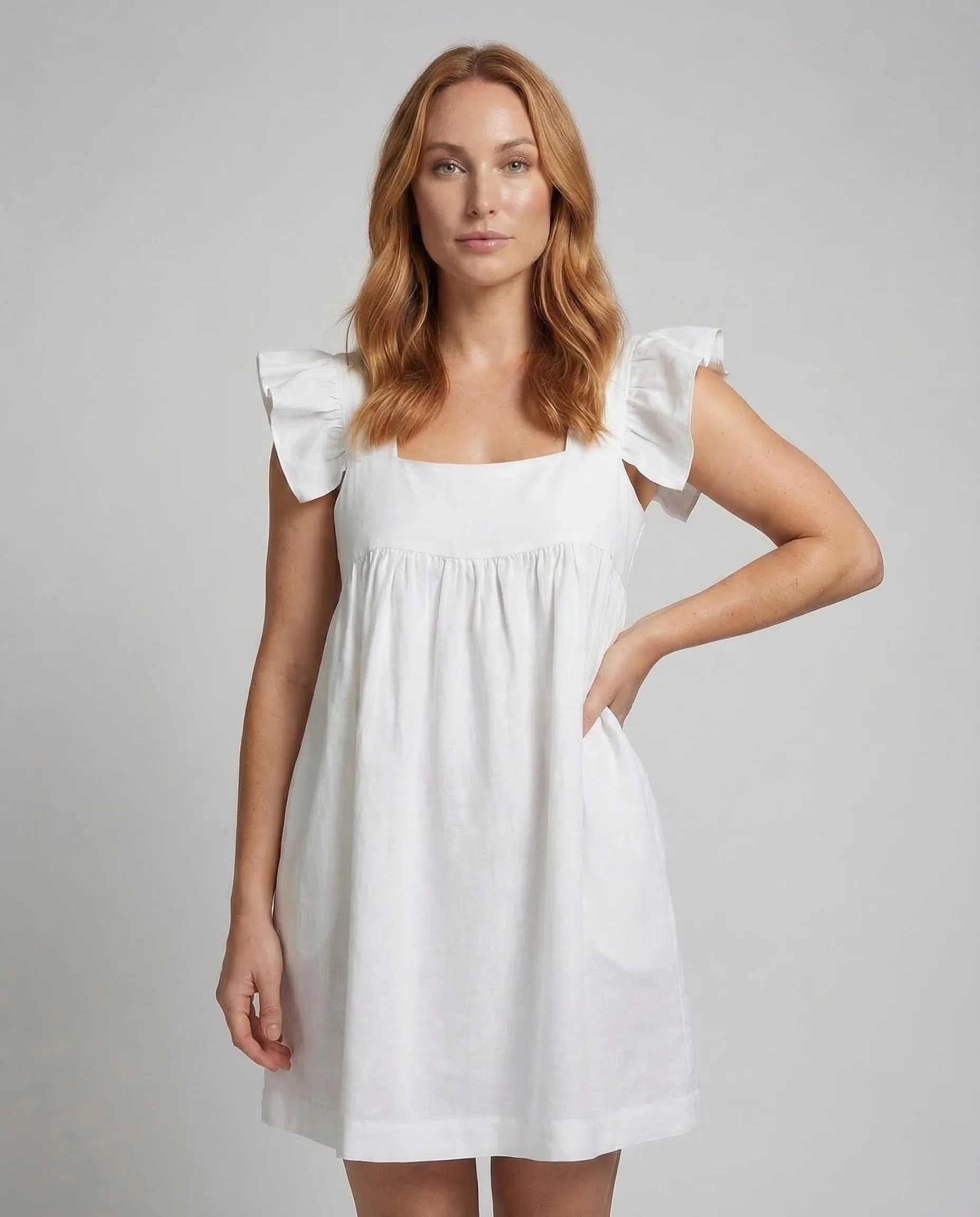 Damen Babydoll Kleid A Linie - Image 2