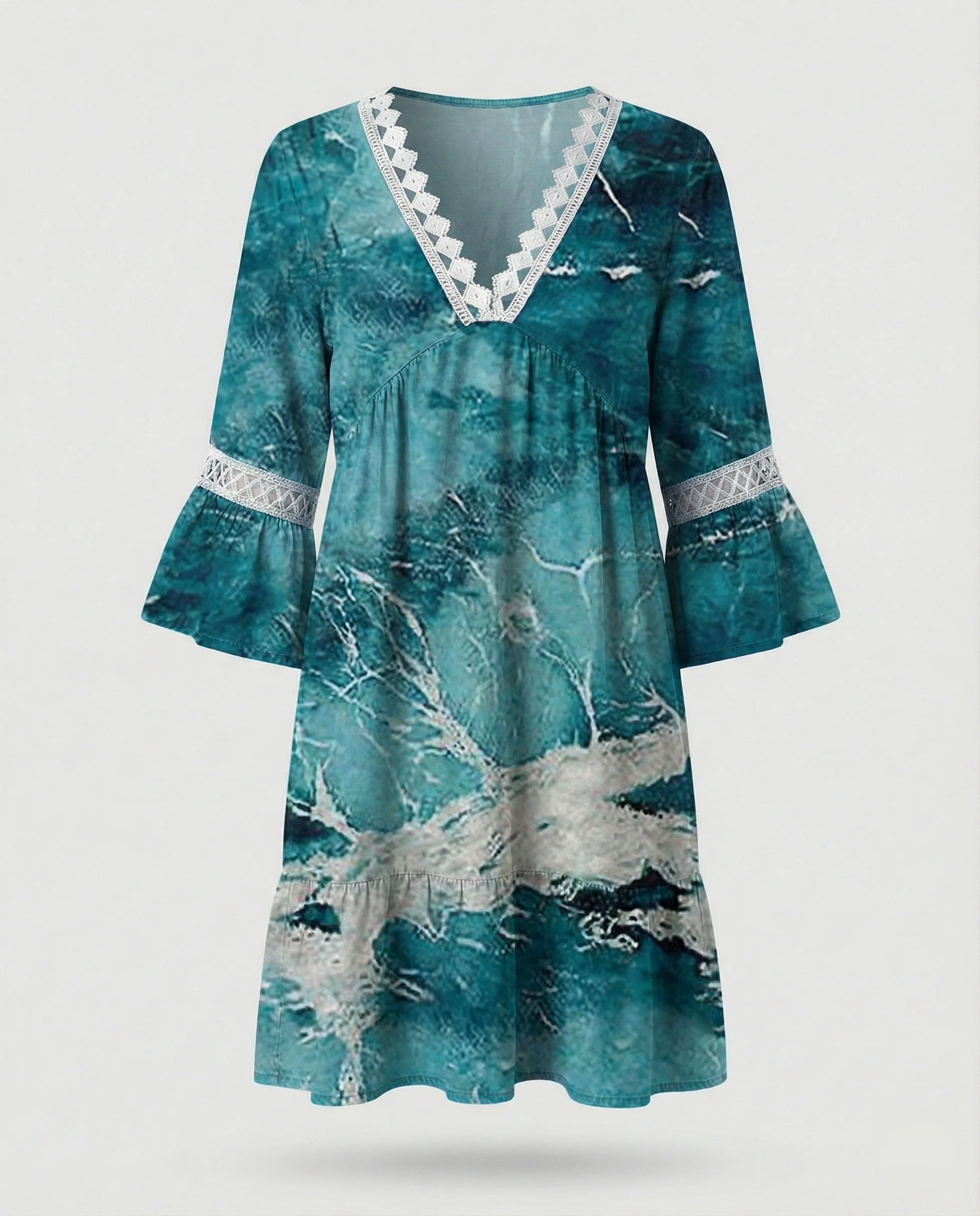 Damen Minikleid A-Linie floral - Image 16