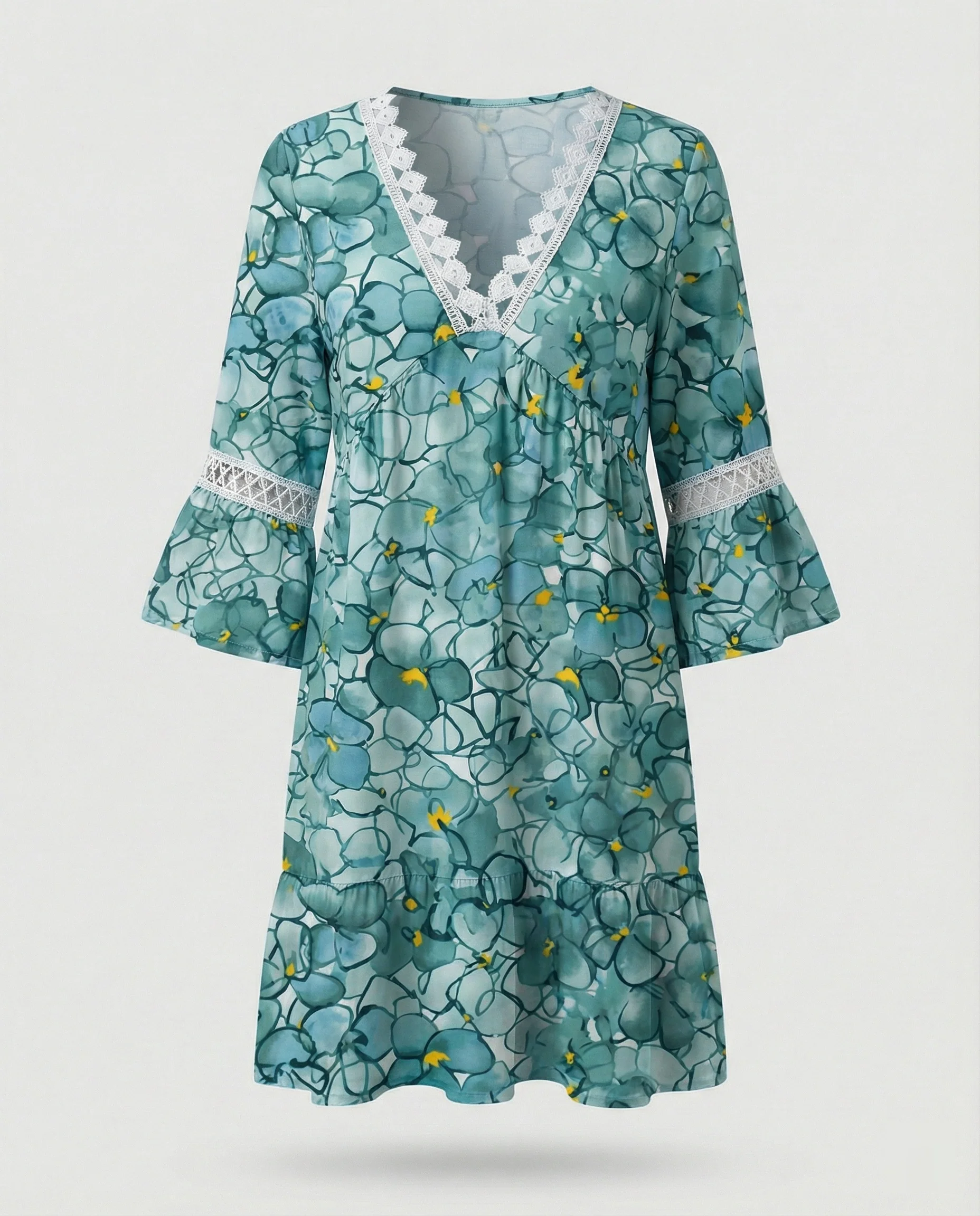 Damen Minikleid A-Linie floral - Image 21