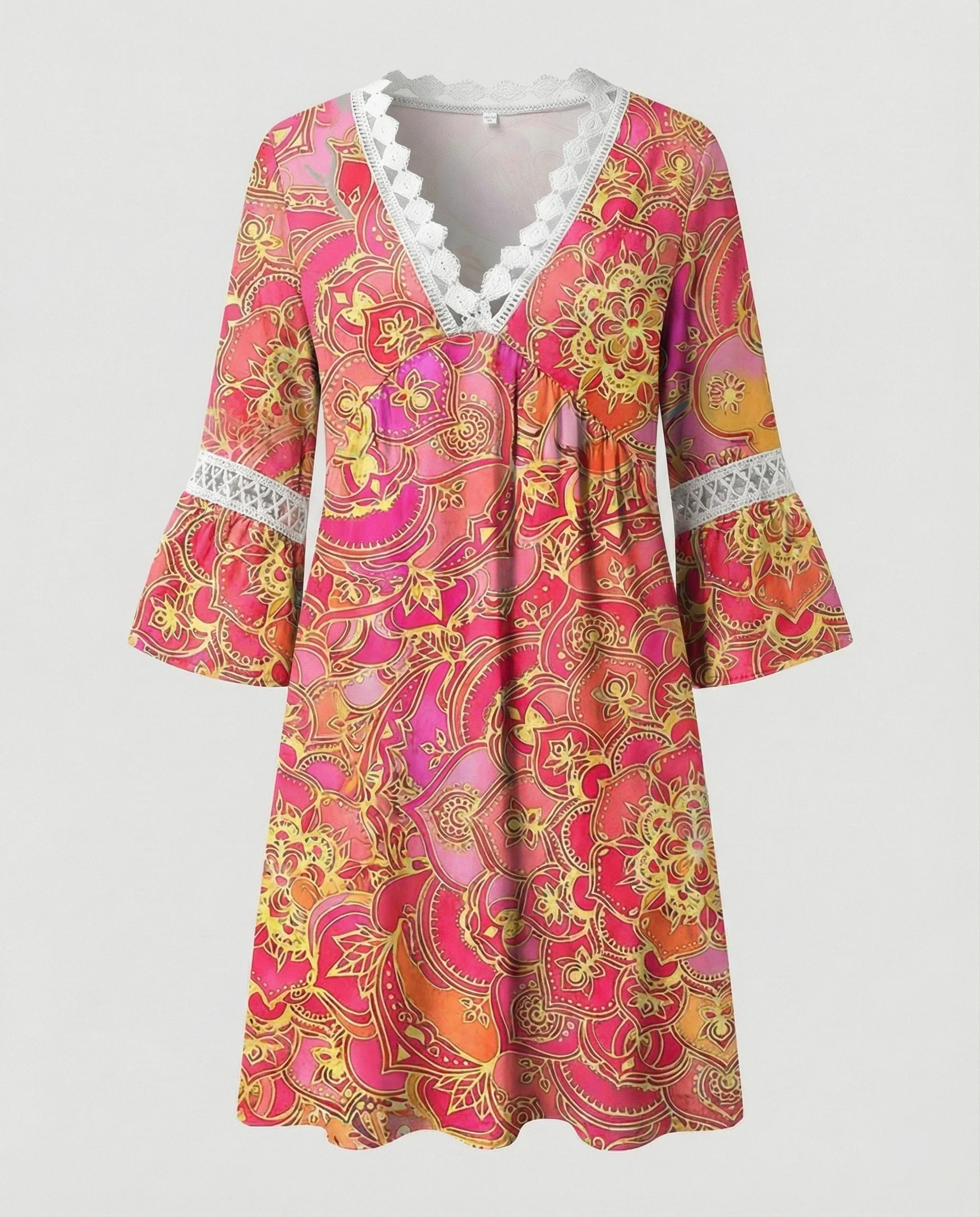 Damen Minikleid A-Linie floral - Image 3
