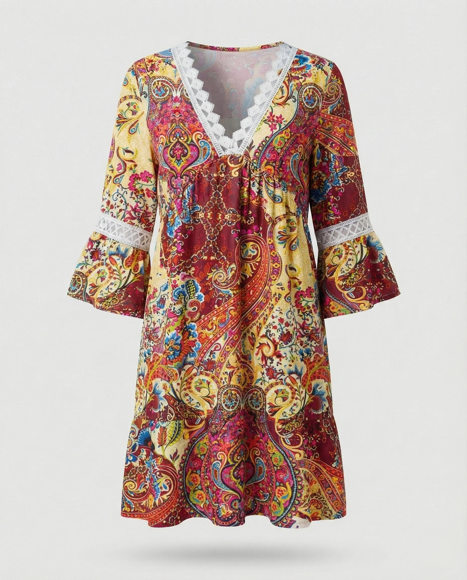 Damen Minikleid A-Linie floral - Image 7