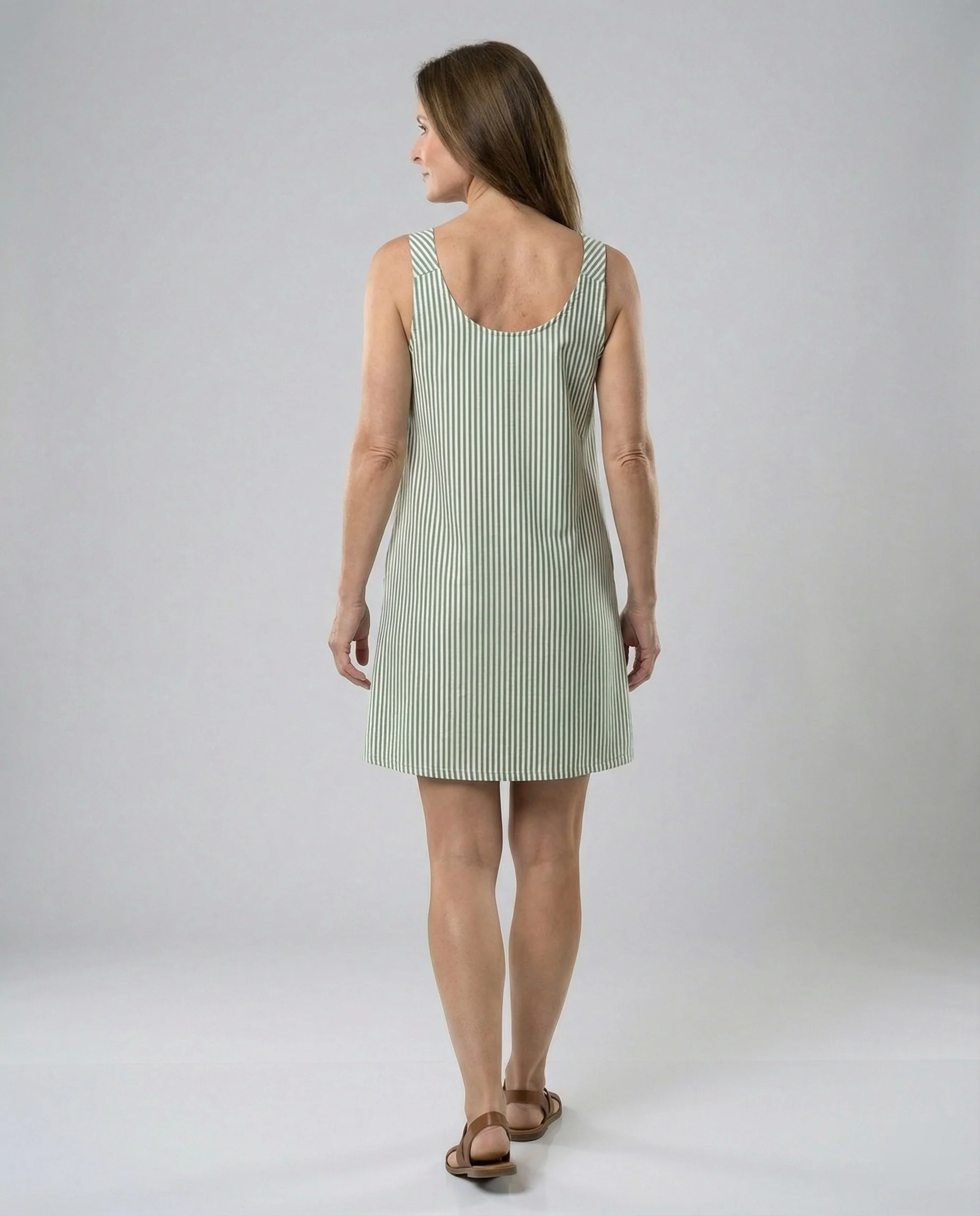 A-Linien Trägerkleid Mit Taschen Damen - Image 5