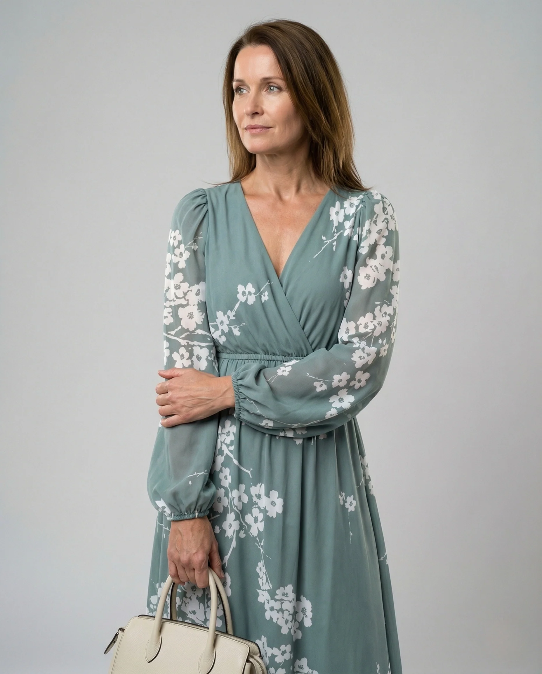 Damen Midikleid Chiffon elegant - Image 2