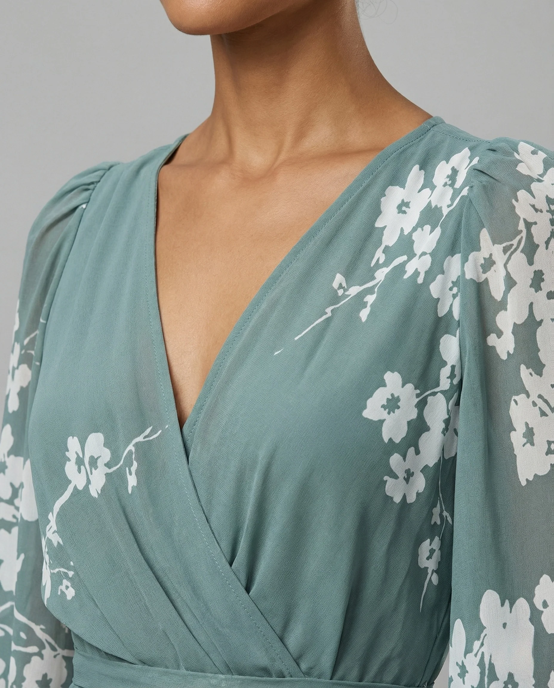 Damen Midikleid Chiffon elegant - Image 3