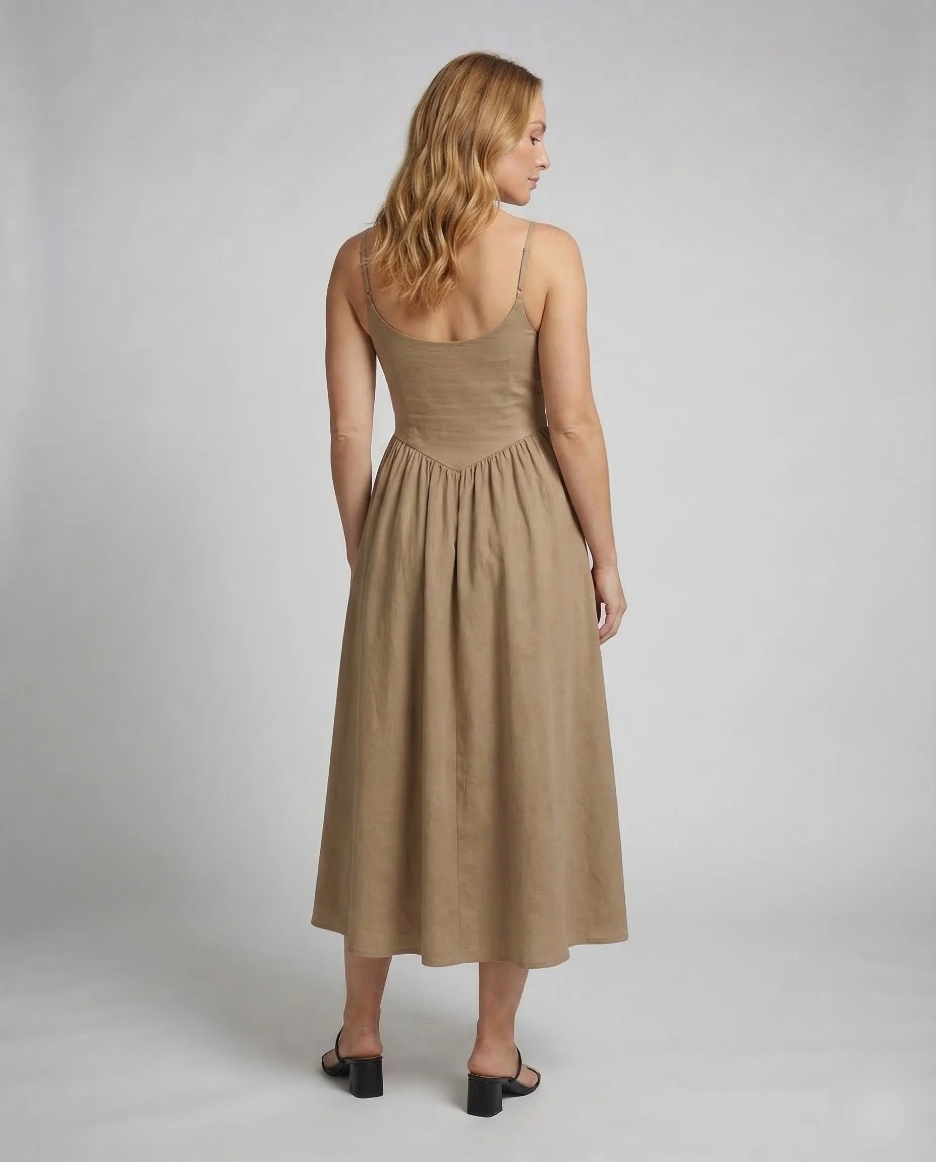 Damen Jerseykleid Spaghettiträger - Image 4