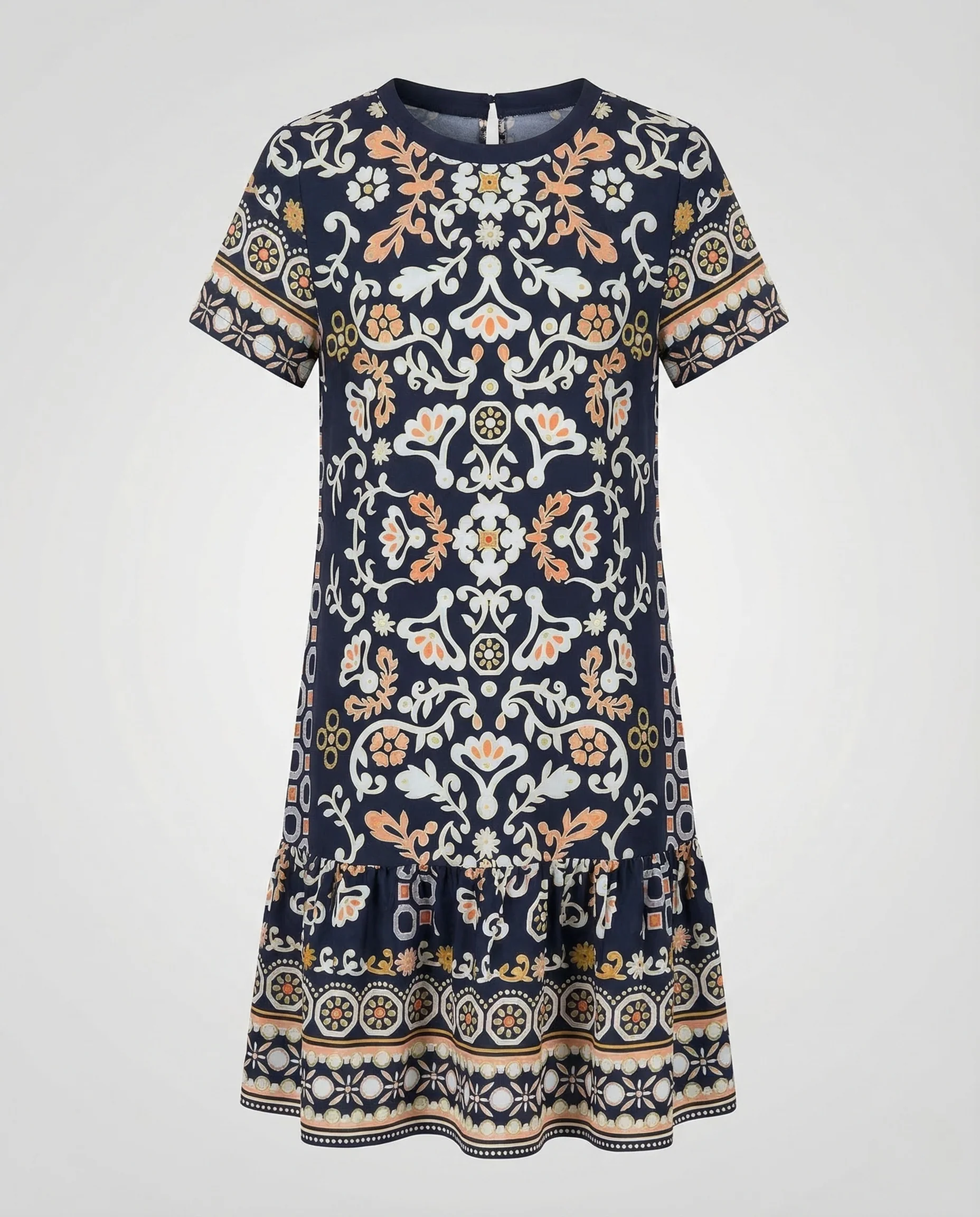 Damen Viskose Kleid Ethnomuster - Image 5