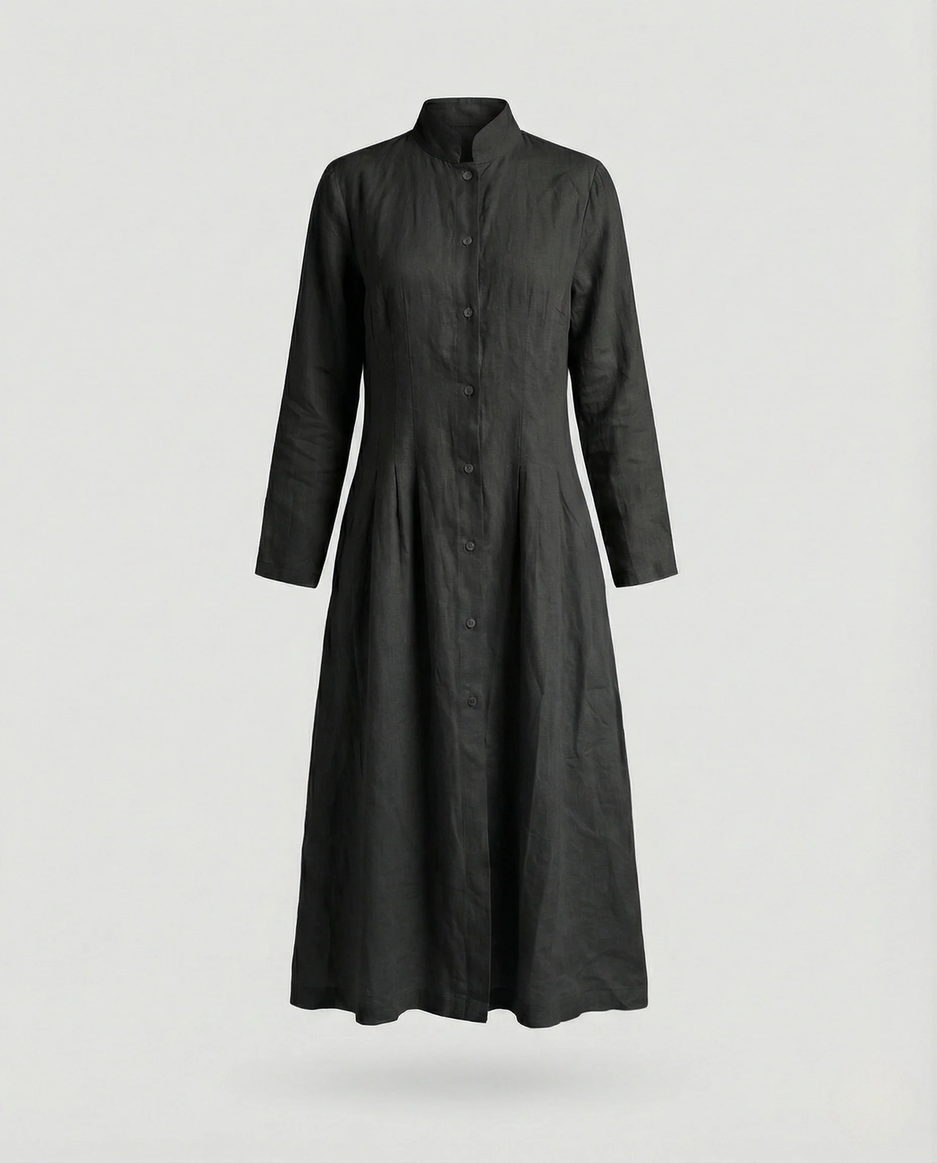 Damen Midikleid Leinen Sommer - Image 7