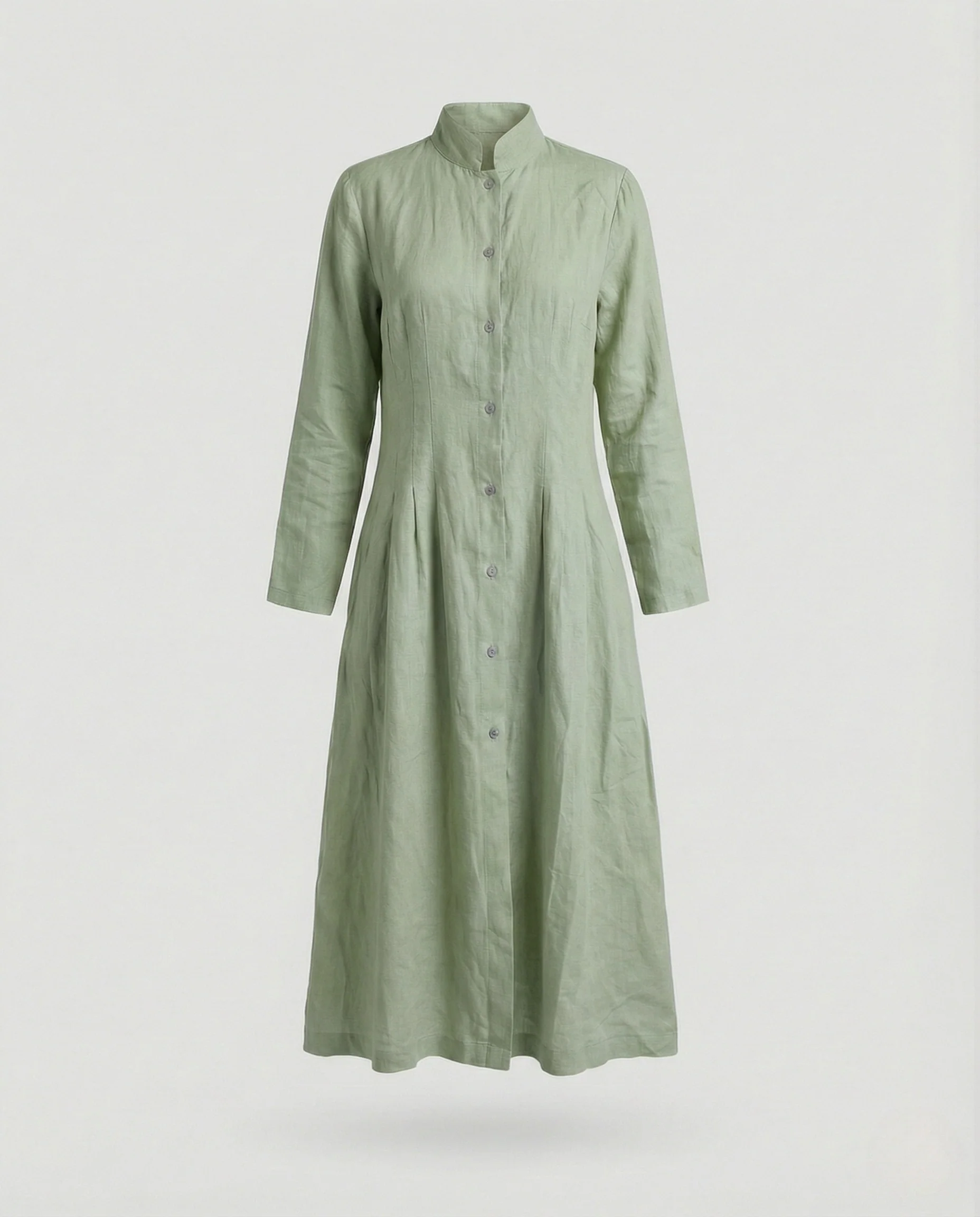 Damen Midikleid Leinen Sommer - Image 8