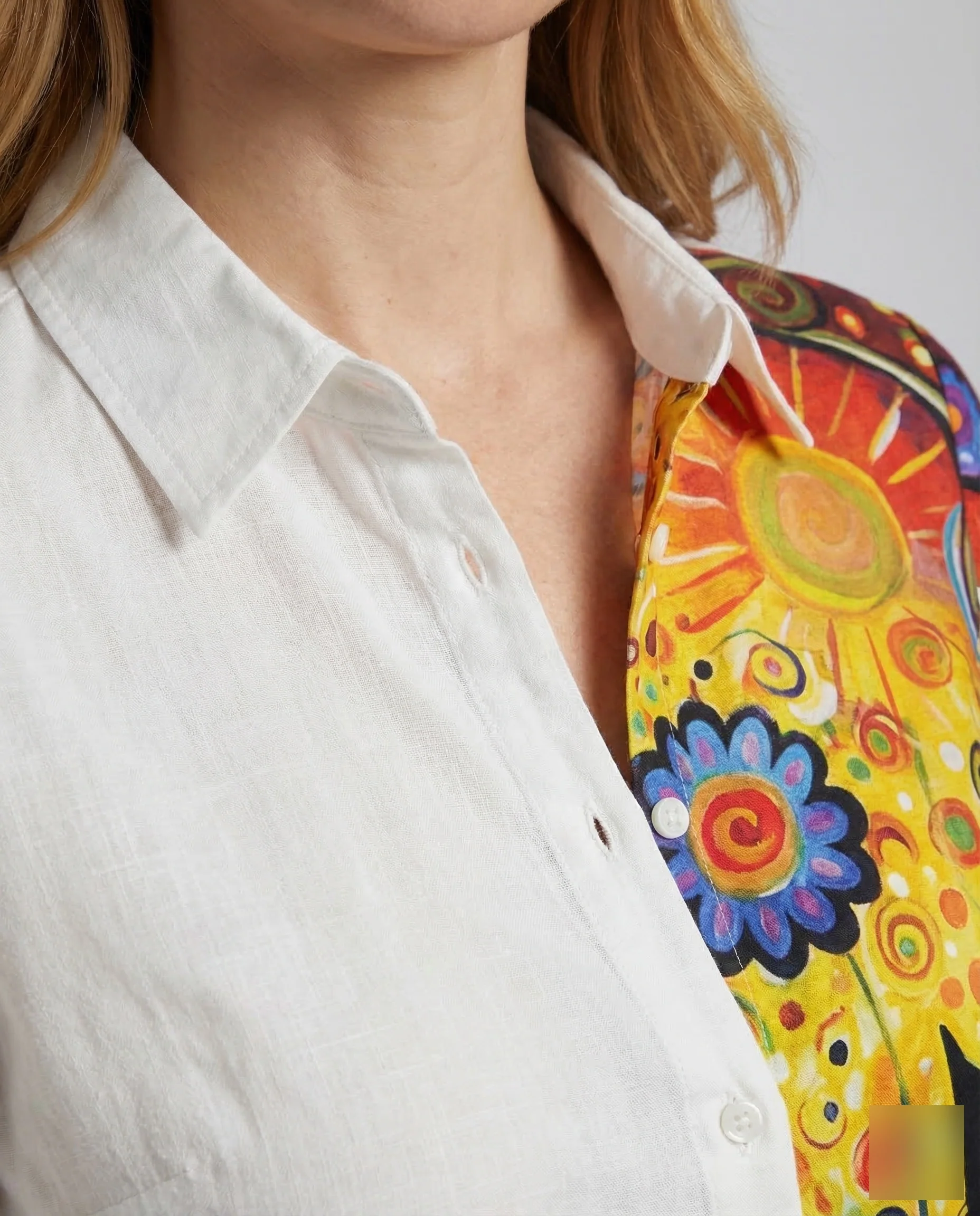 Damen Leinenhemd Lagenlook - Image 3