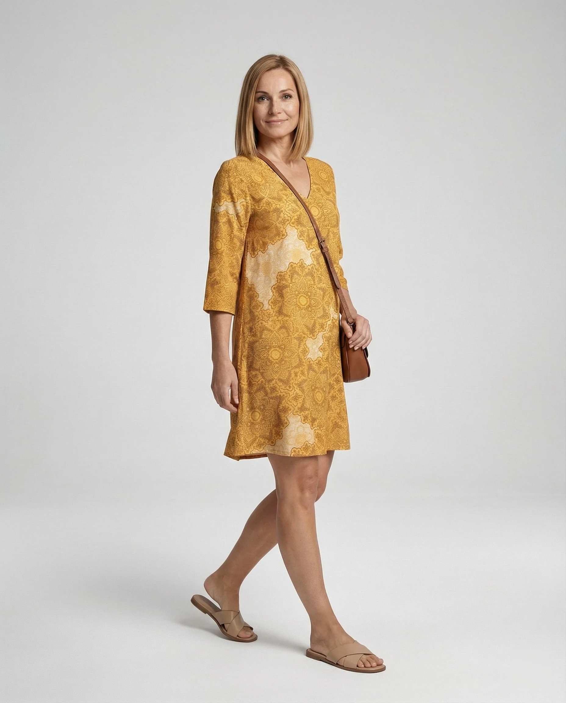 Freizeitkleid Damen Viskose Kleid - Image 2