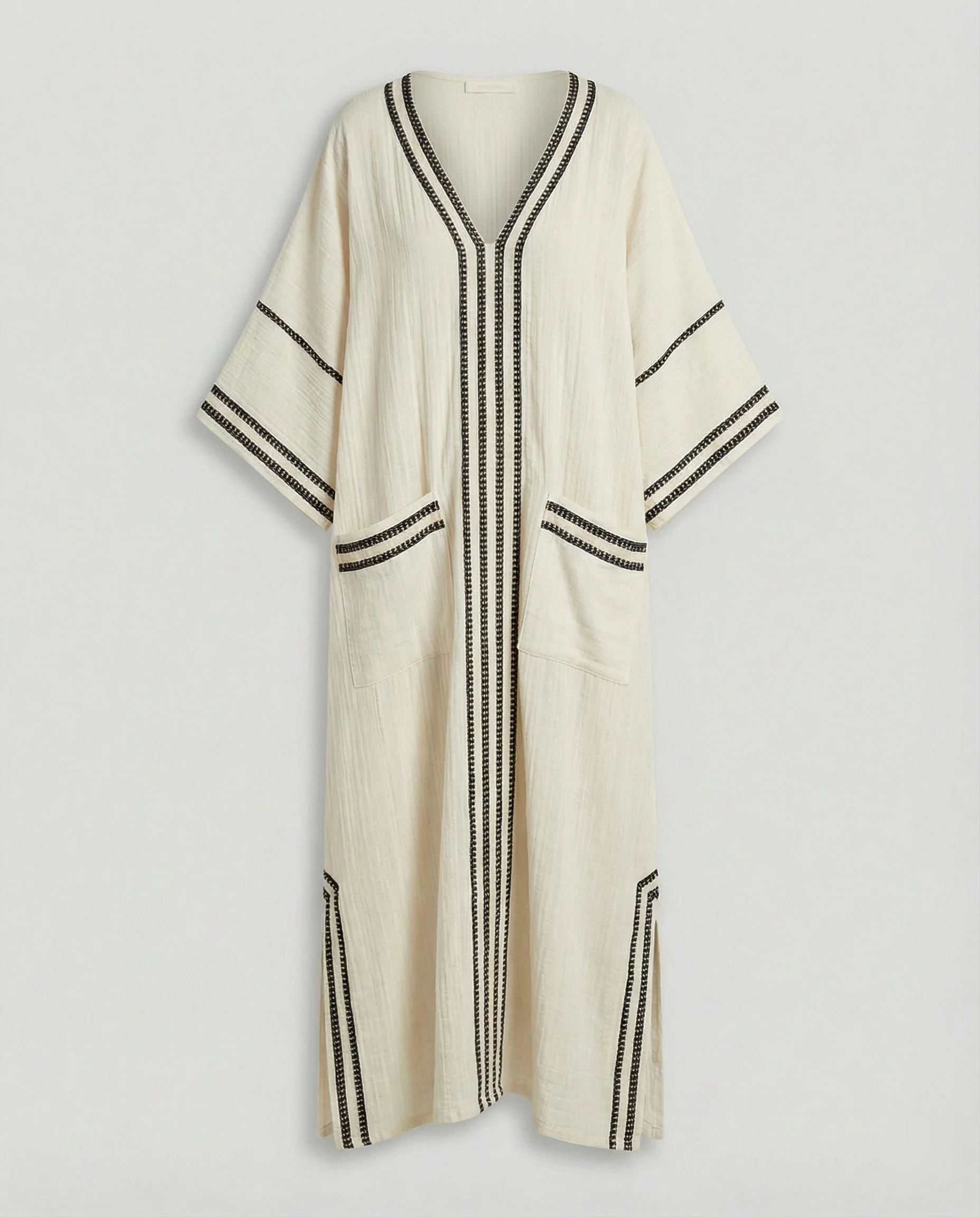 Leinen Kaftan Maxikleid Damen - Image 28