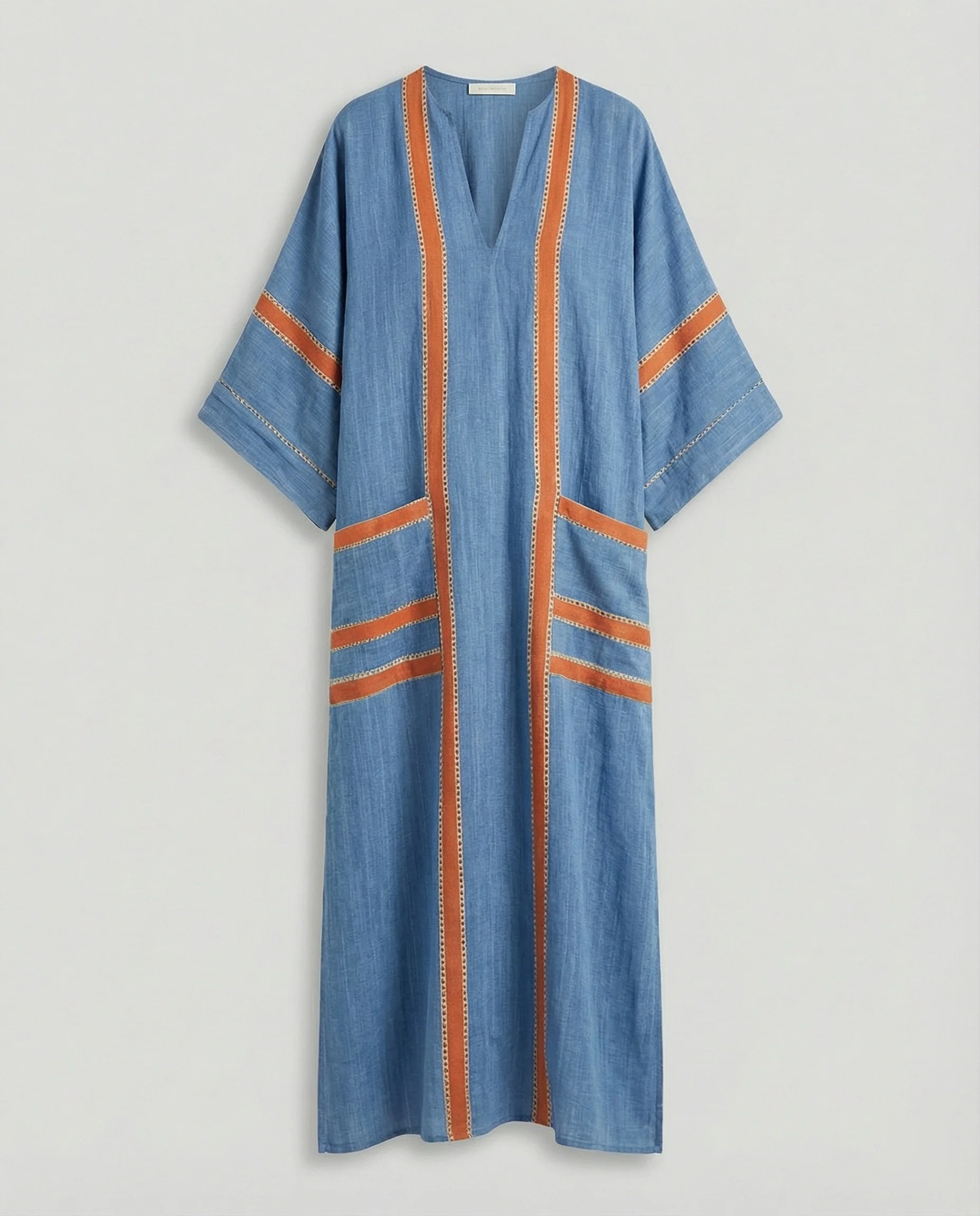 Leinen Kaftan Maxikleid Damen - Image 31