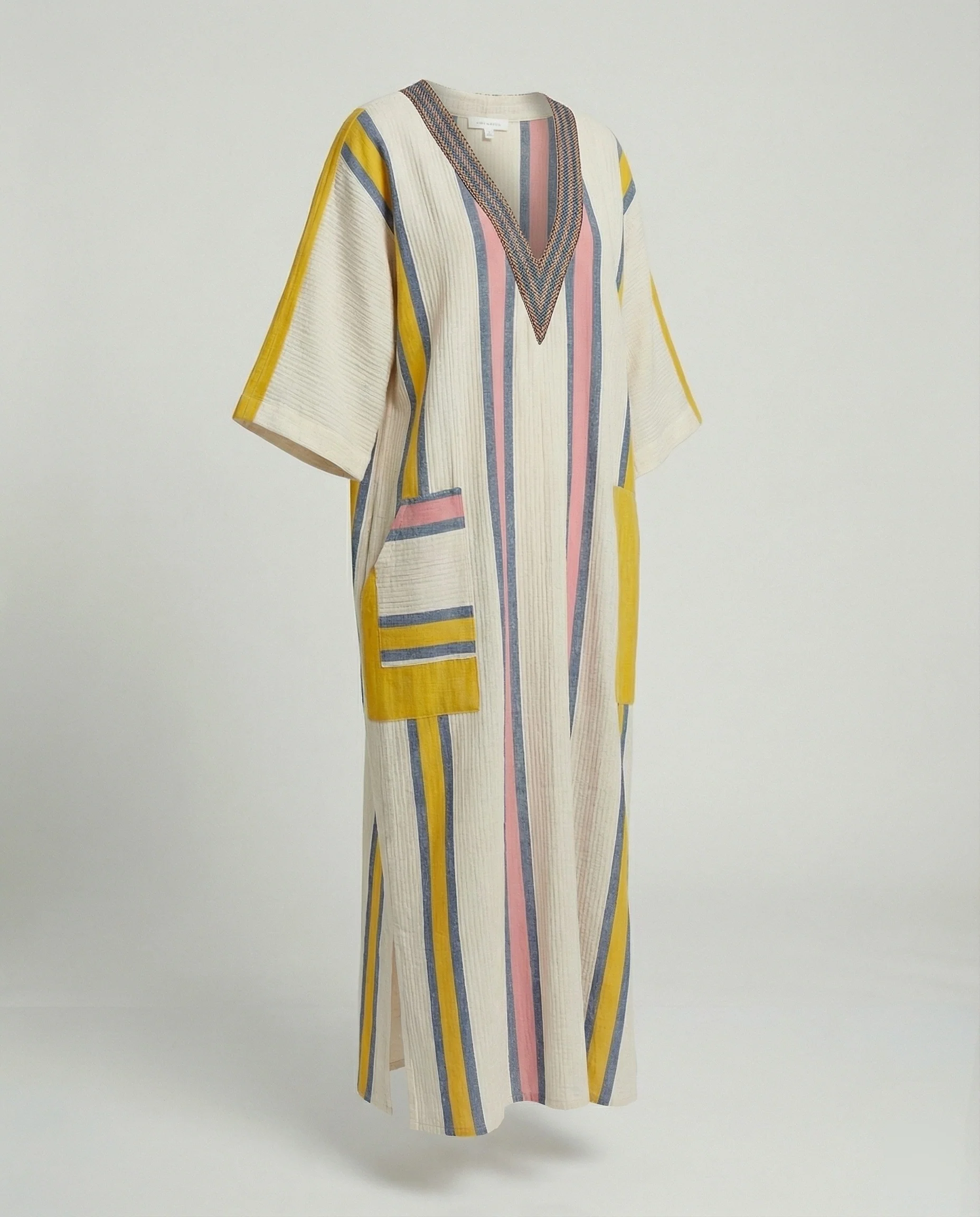 Leinen Kaftan Maxikleid Damen - Image 38
