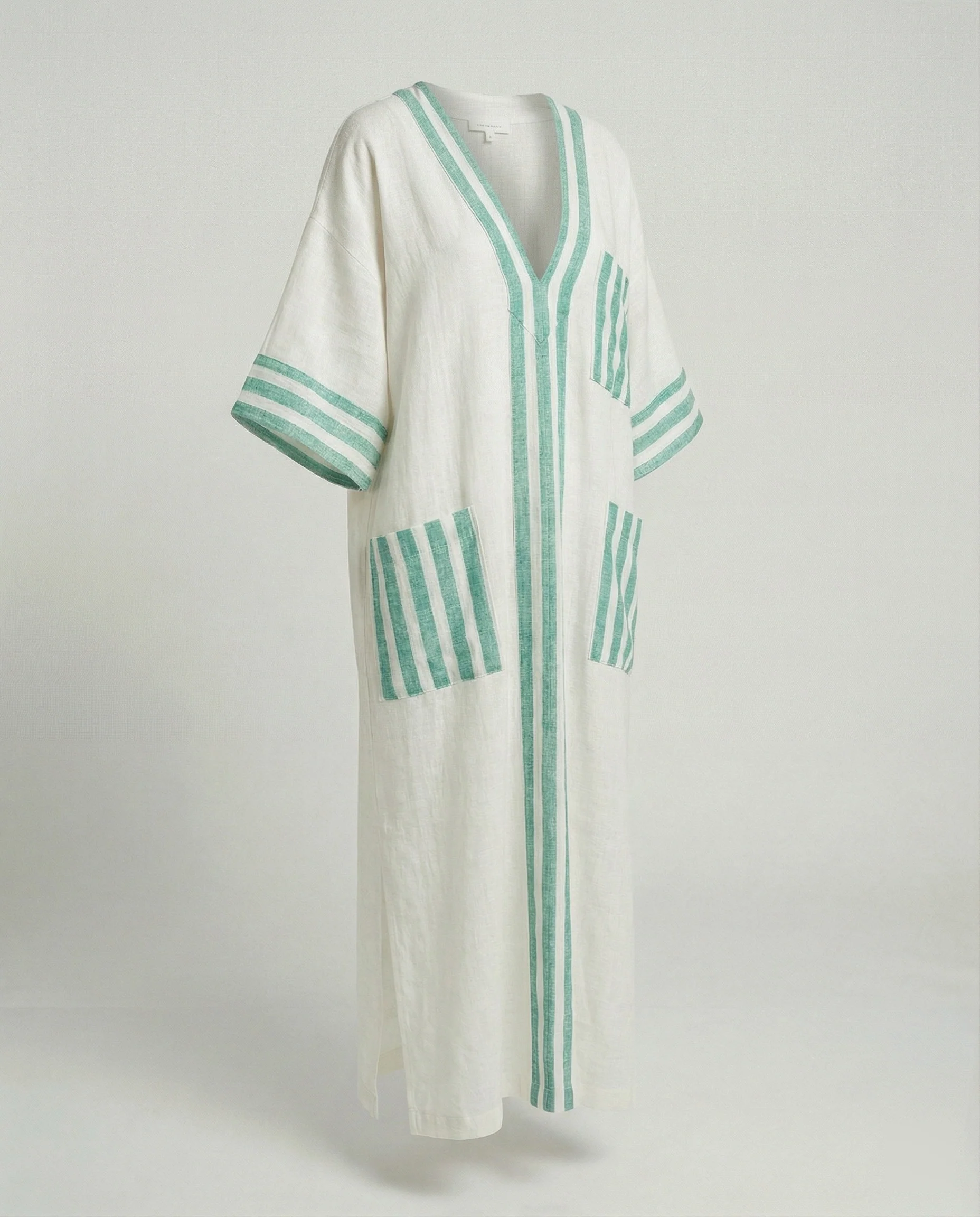 Leinen Kaftan Maxikleid Damen - Image 39