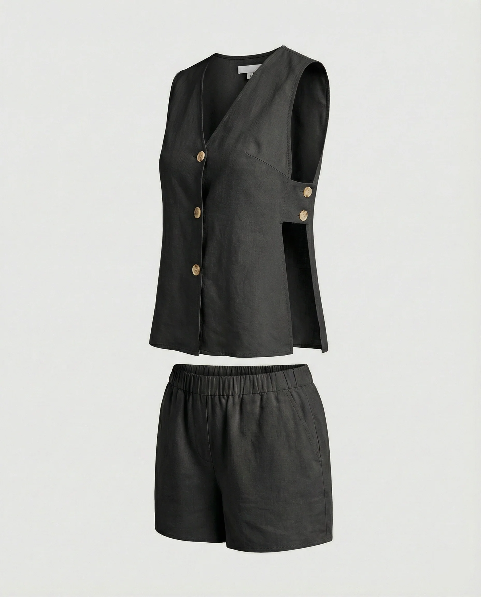 Freizeitkleidung Damen Leinen Zweiteiler - Image 6