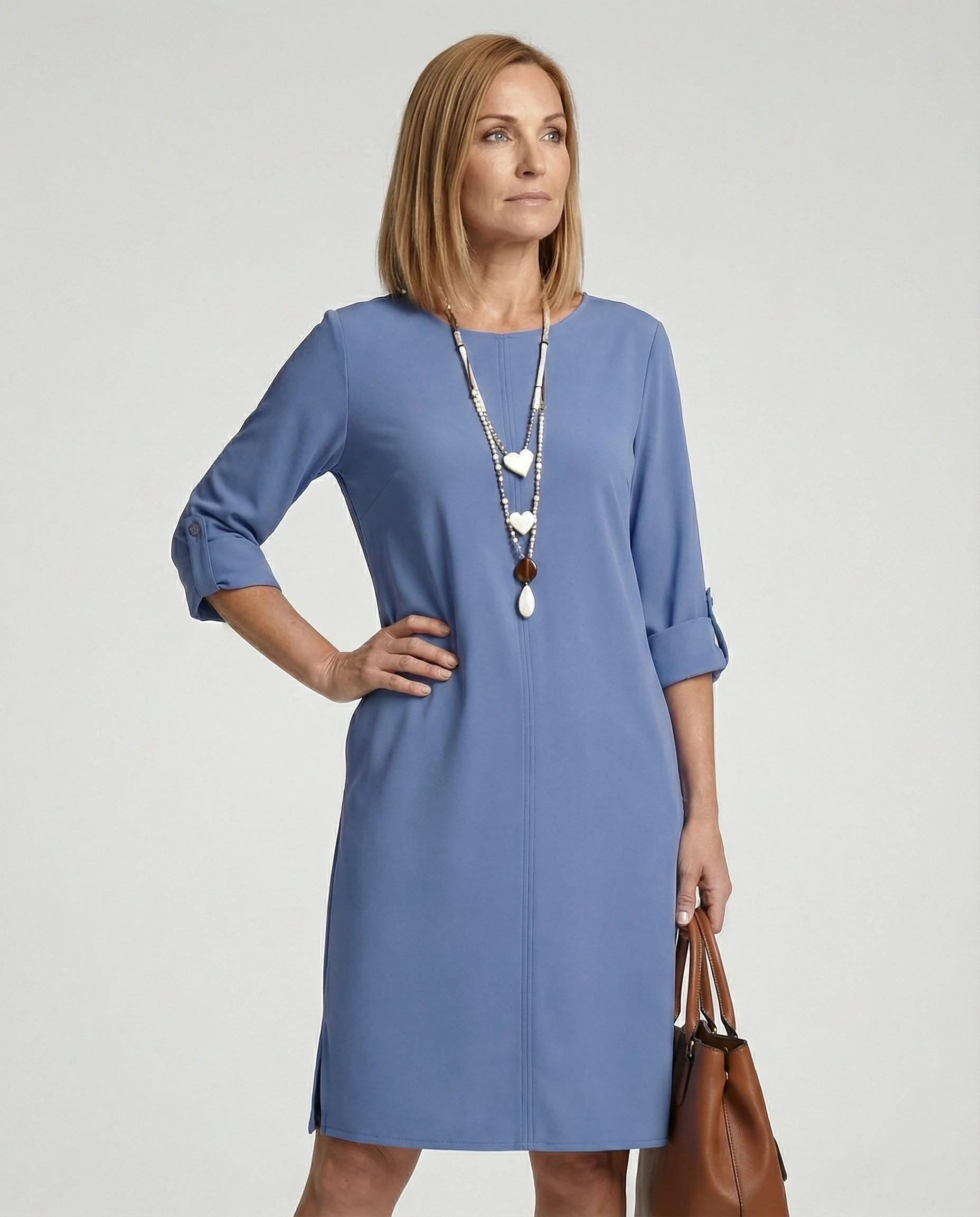 Damen Etuikleid Midikleid elegant - Image 5
