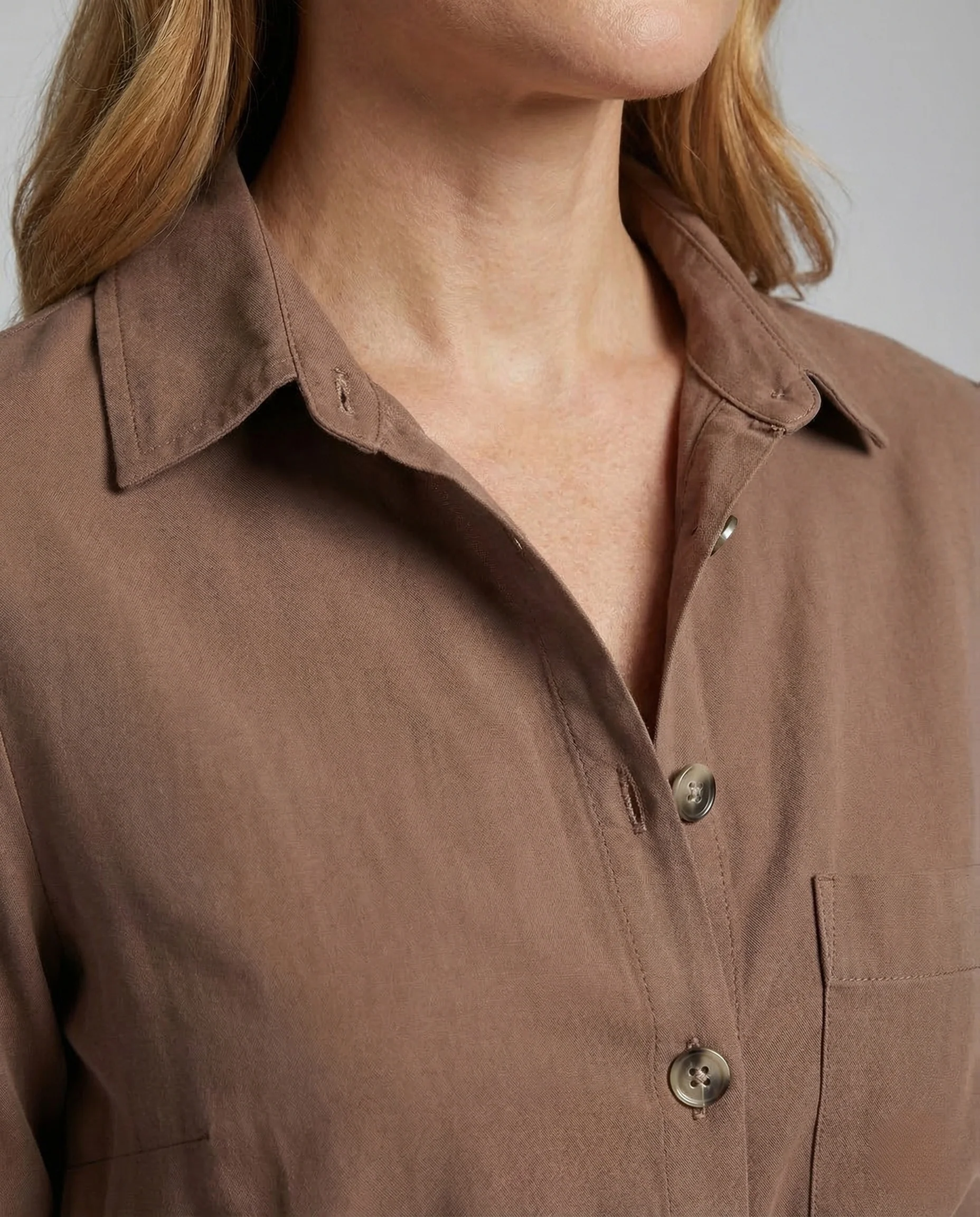 Damen Hemdblusenkleid Tunnelzug - Image 3