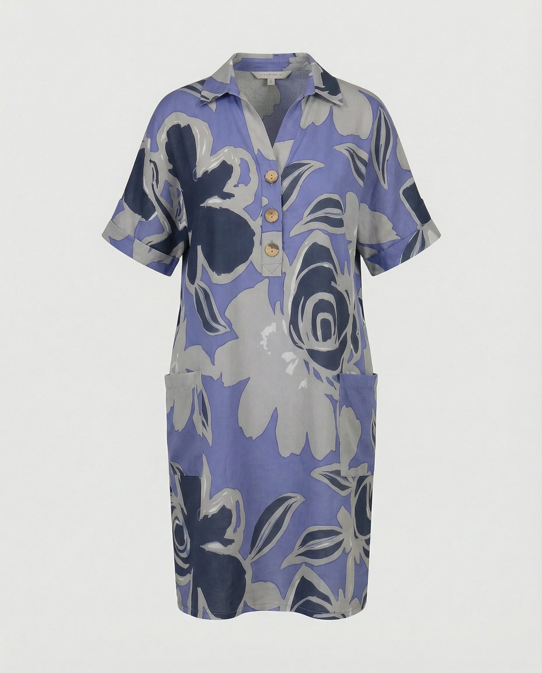 Damen Hemdkleid A-Linie mit Taschen - Image 6