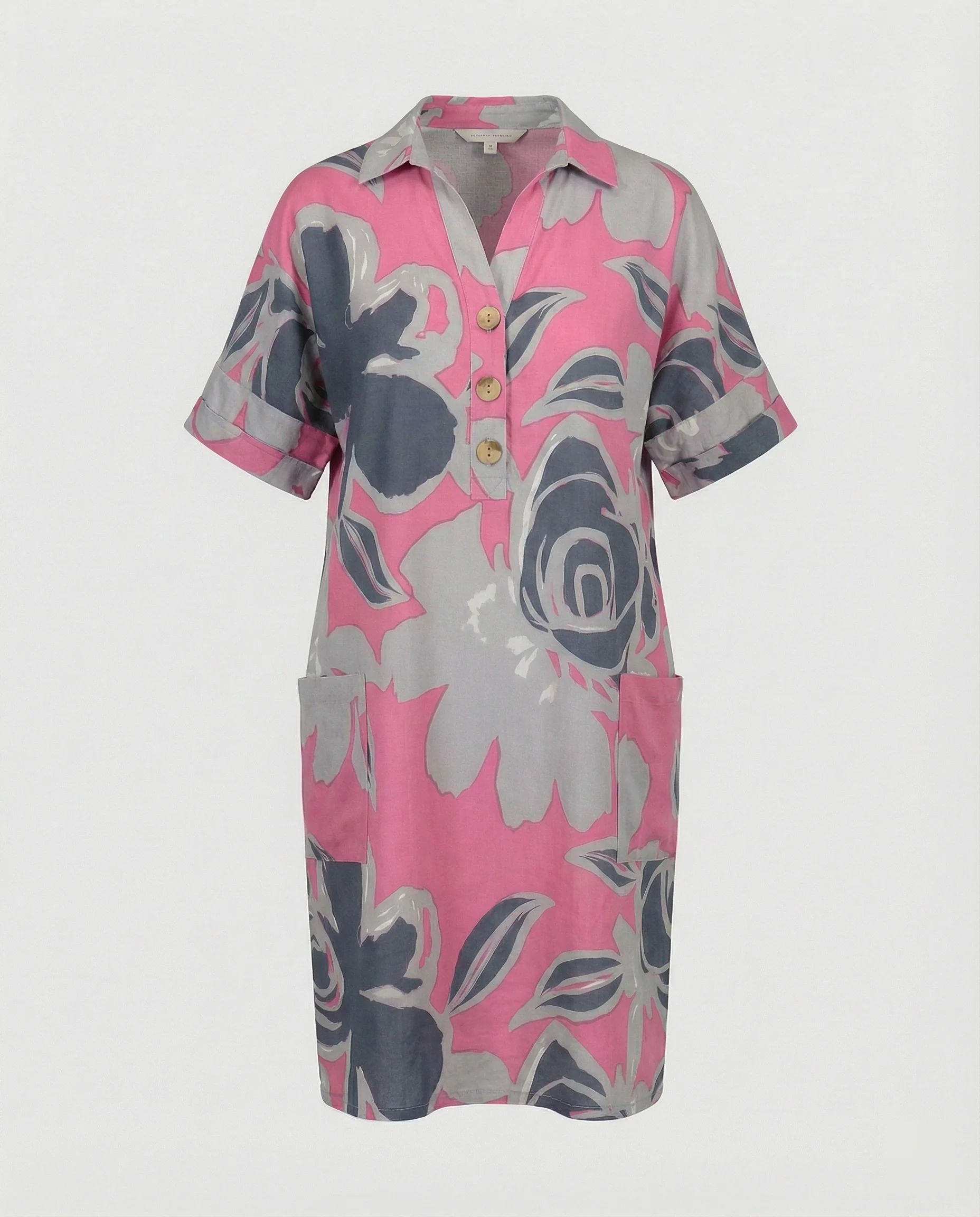 Damen Hemdkleid A-Linie mit Taschen - Image 7