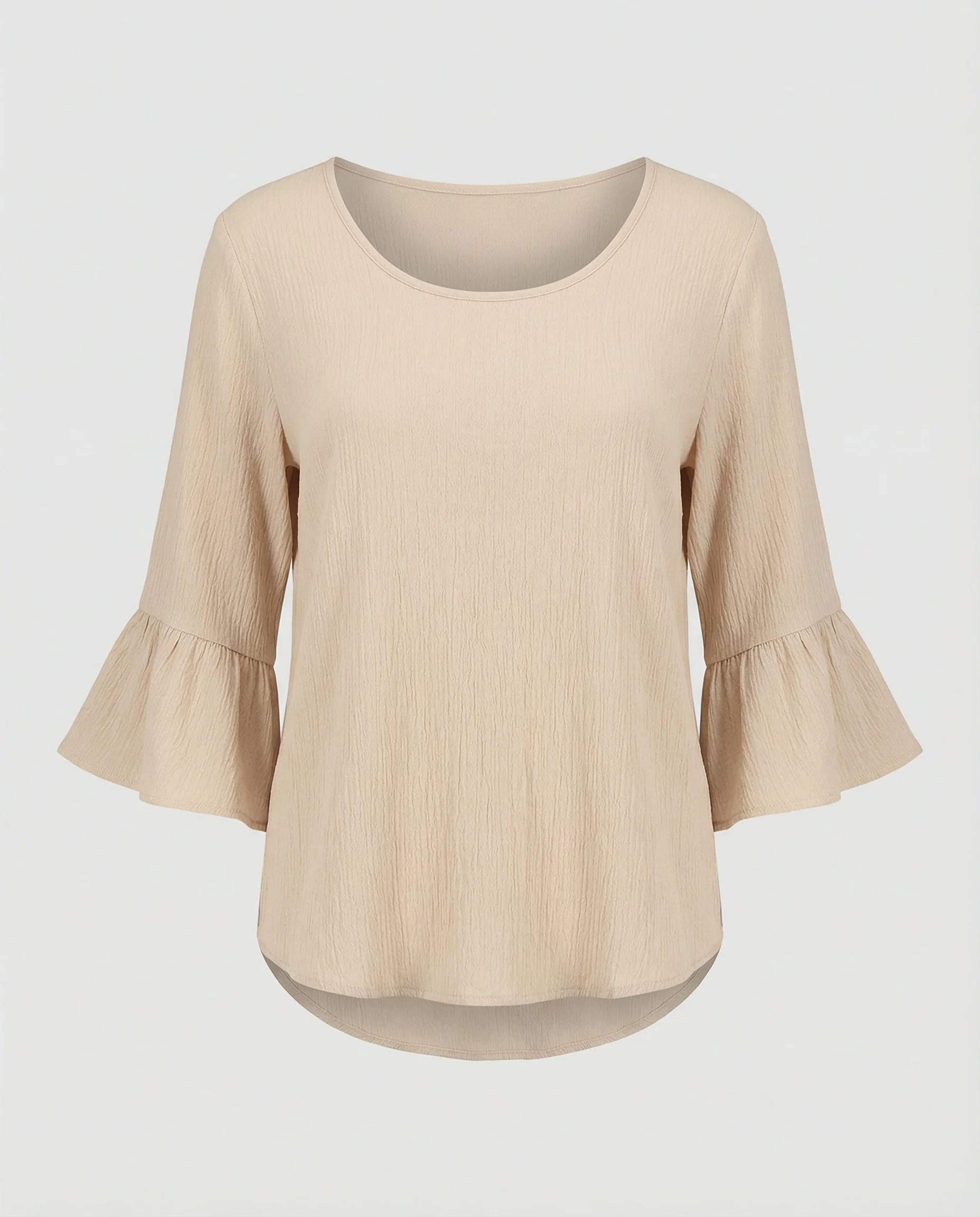 Damen Blusentop mit Volantärmeln strukturiert - Image 5