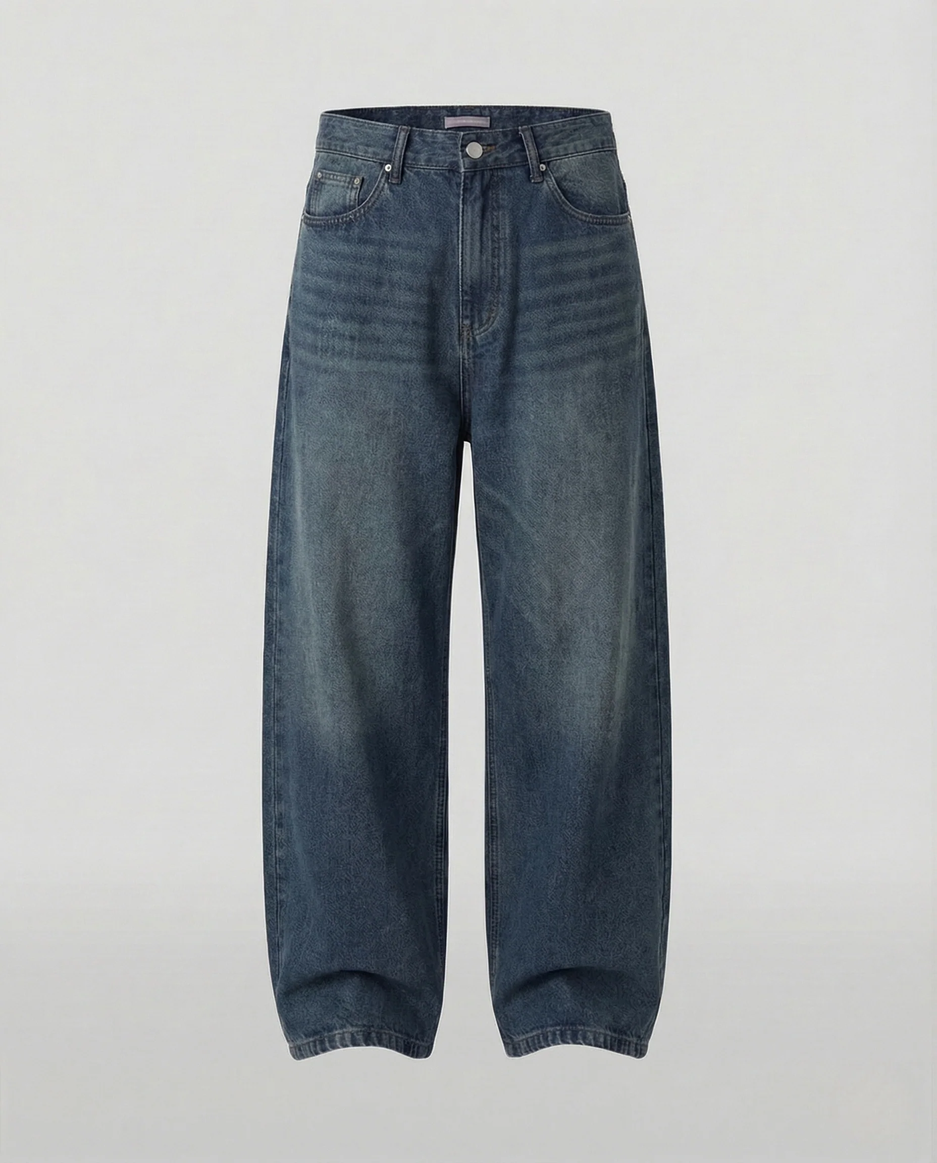 Damen Weitbein Jeans Locker Geschnitten mit Sichtbaren Nähten - Image 6