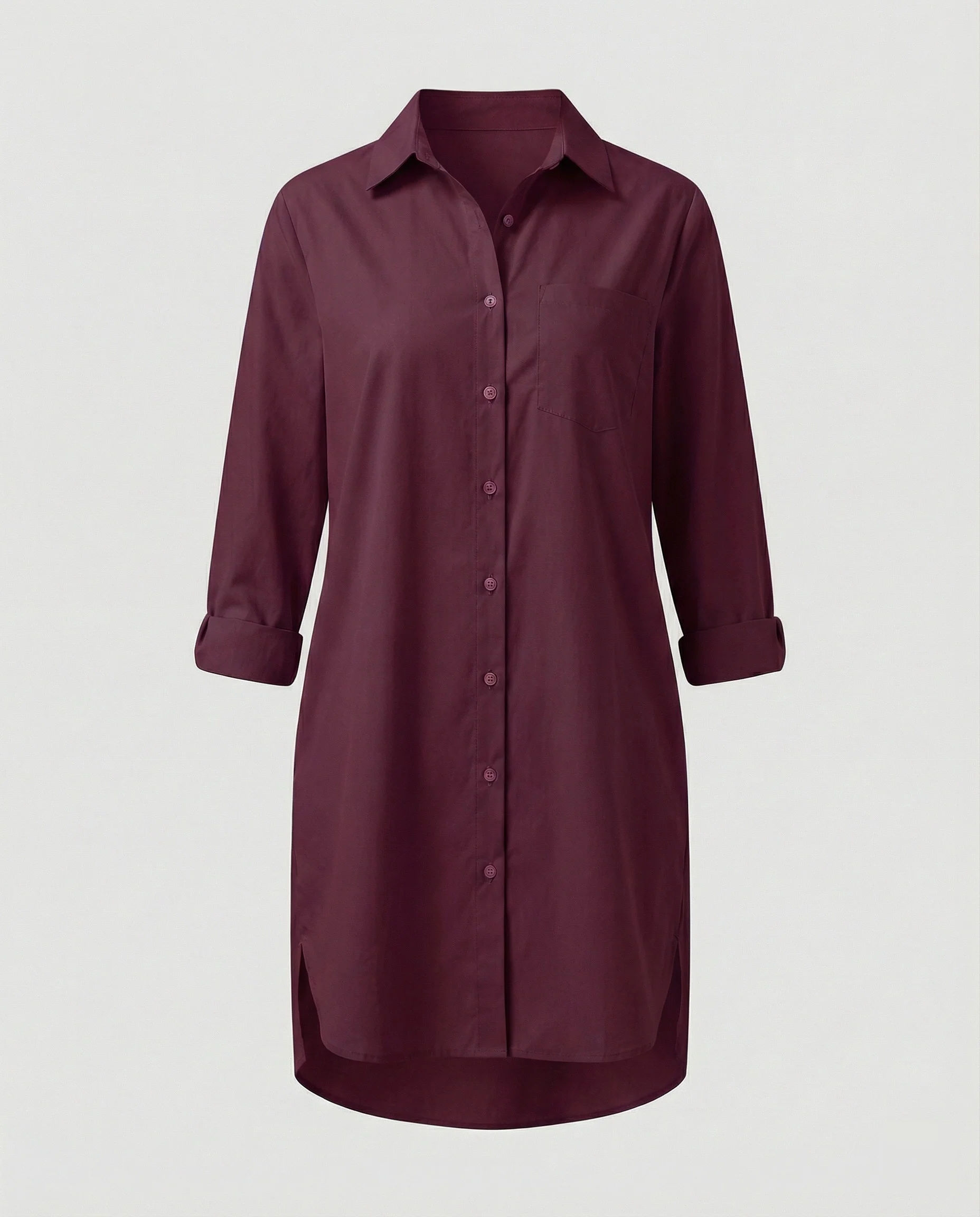Damen Hemdblusenkleid Freizeitkleid - Image 5