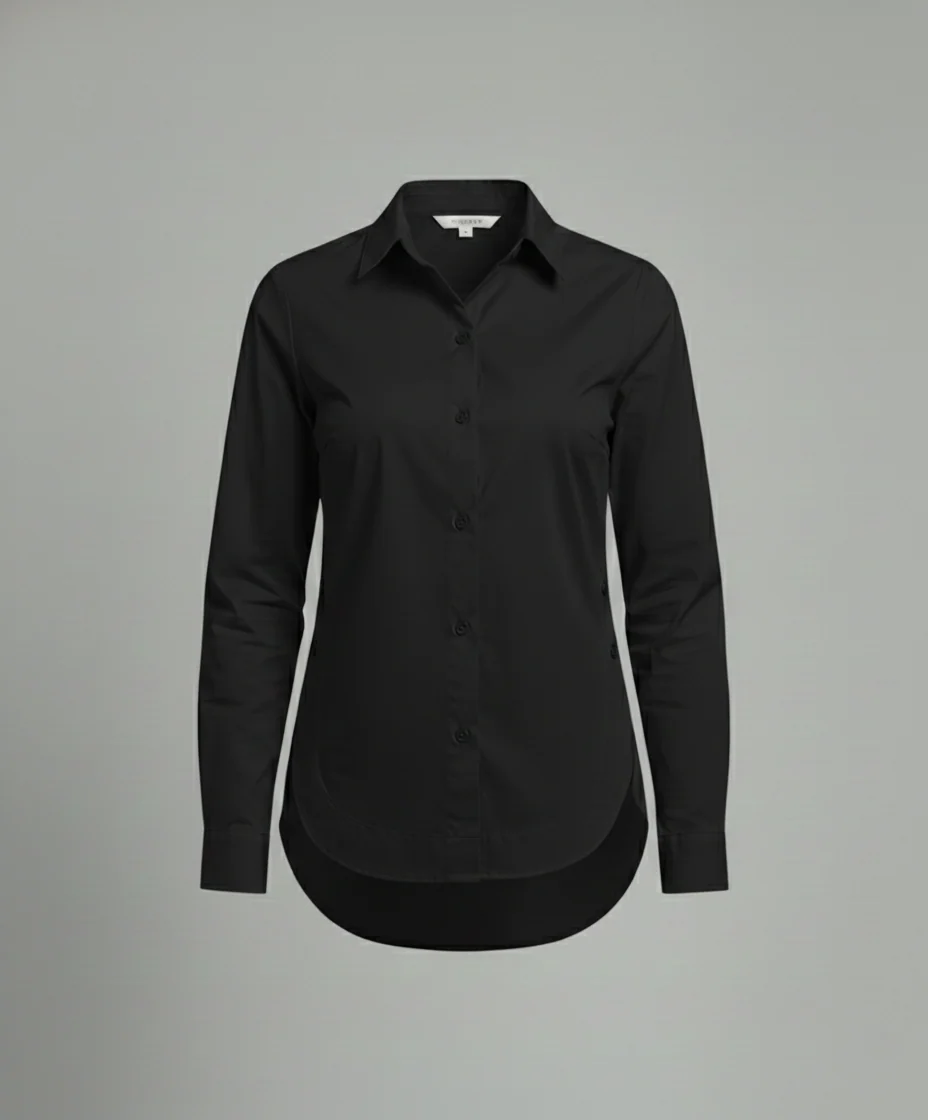 Baumwoll Hemdbluse Damen locker geschnitten - Image 7