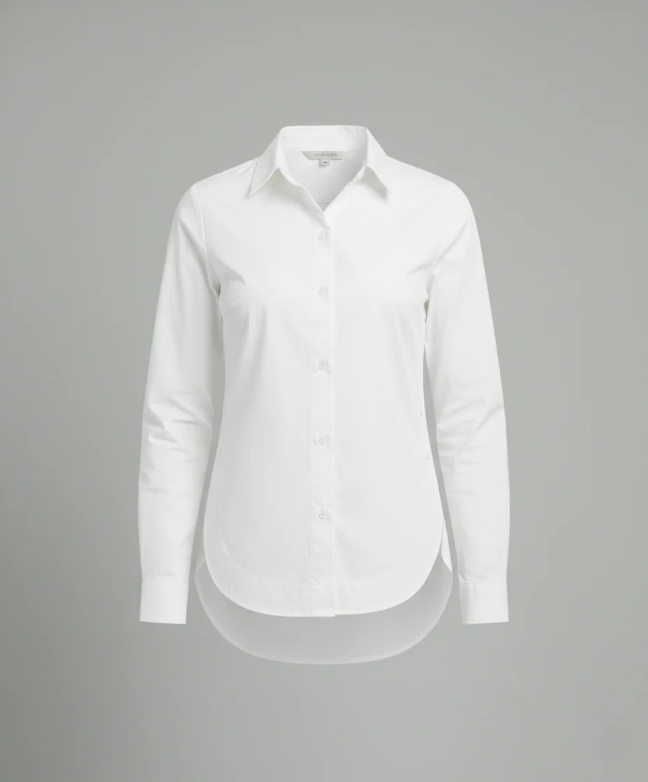 Baumwoll Hemdbluse Damen locker geschnitten - Image 9