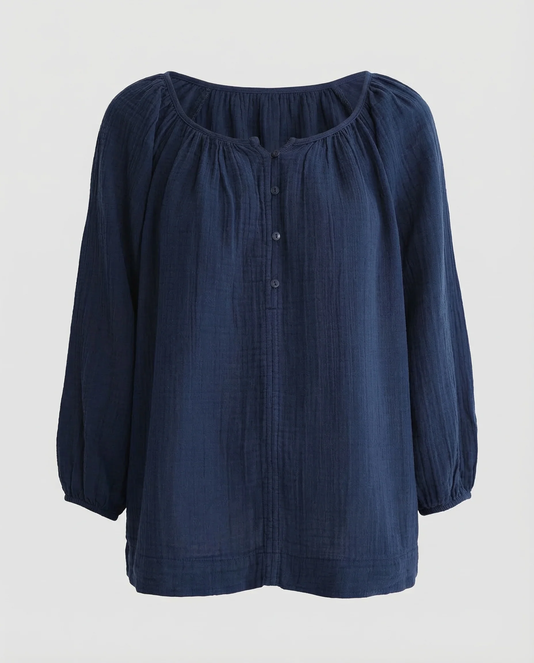 Damen Tunika Bluse Baumwolle Freizeit - Image 5