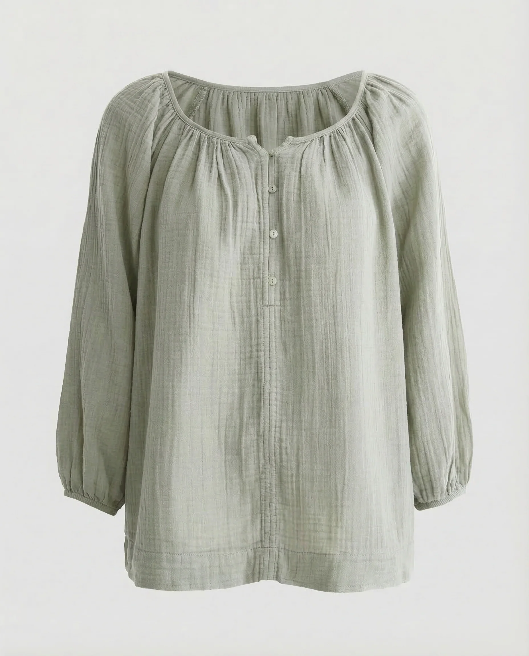 Damen Tunika Bluse Baumwolle Freizeit - Image 8
