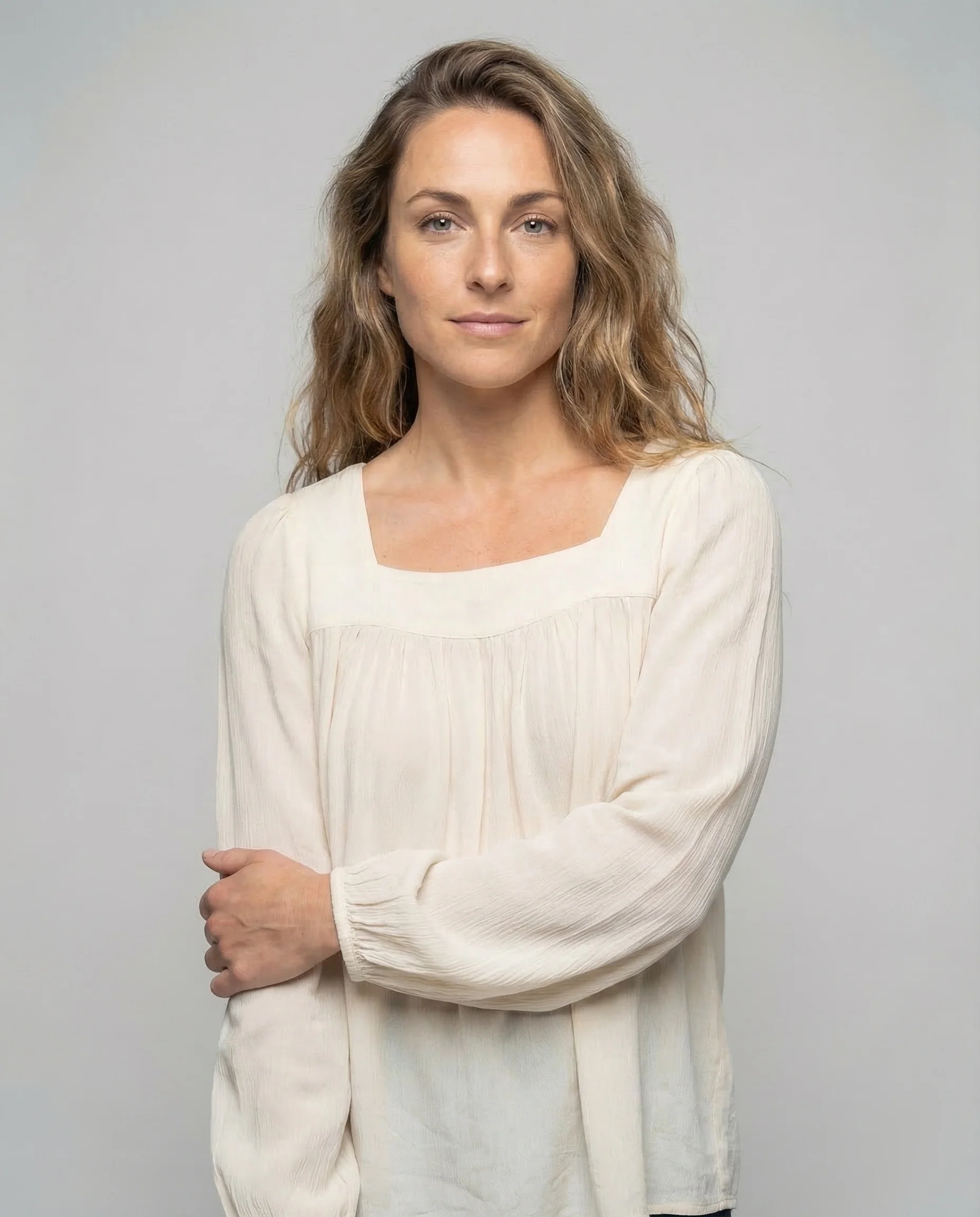 Damen Bluse Plissee Front - Image 2