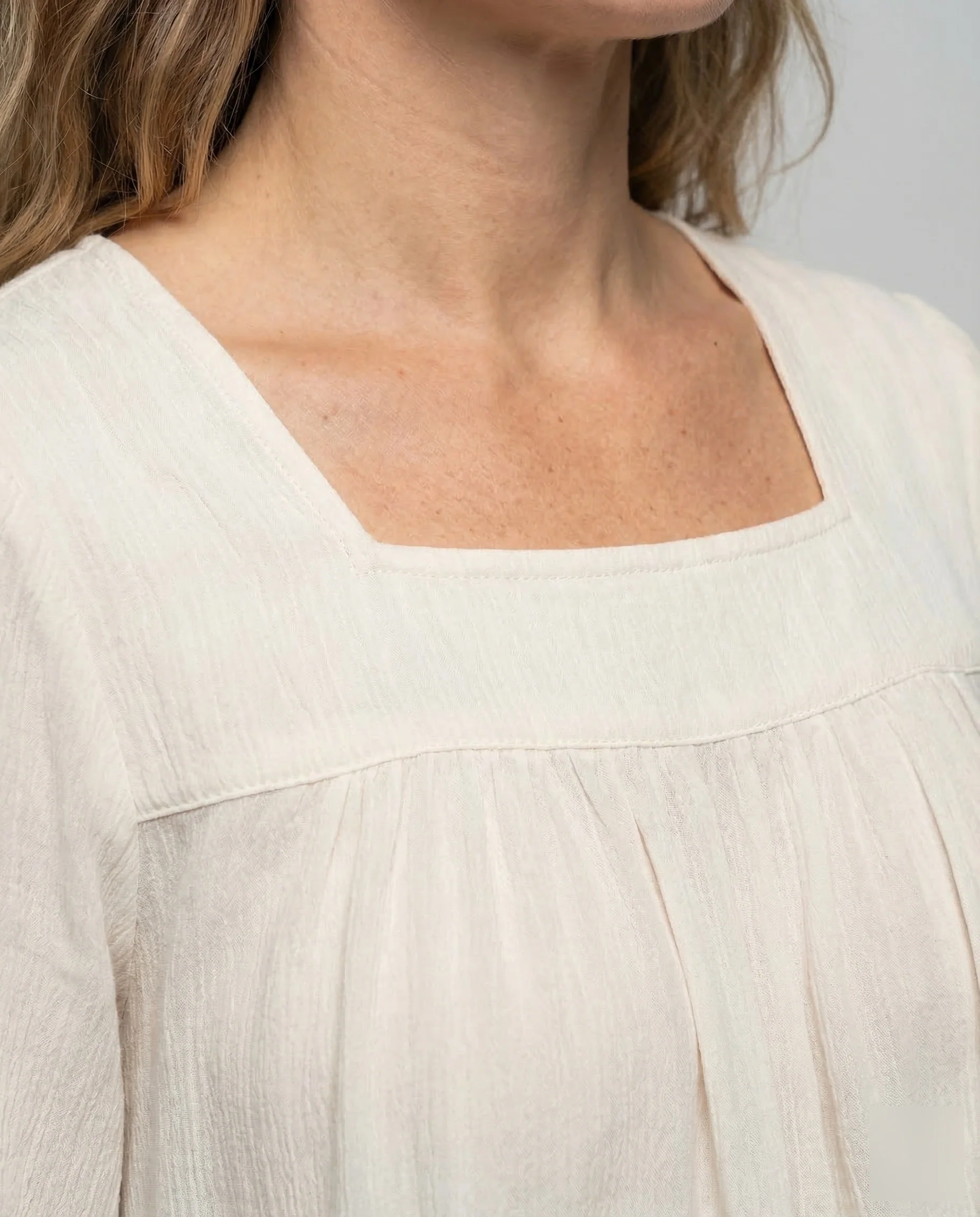 Damen Bluse Plissee Front - Image 3