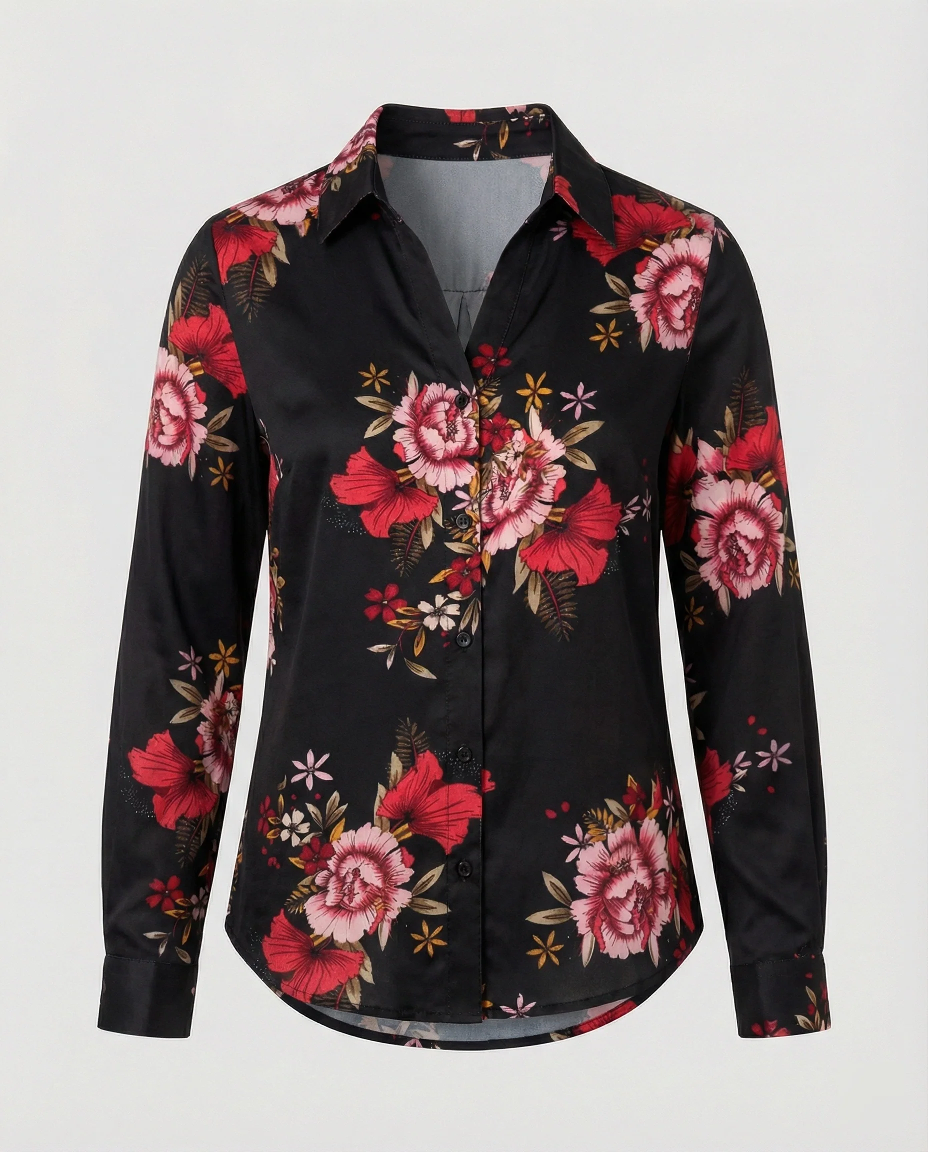 Damen Hemdbluse Katzenprint - Image 14