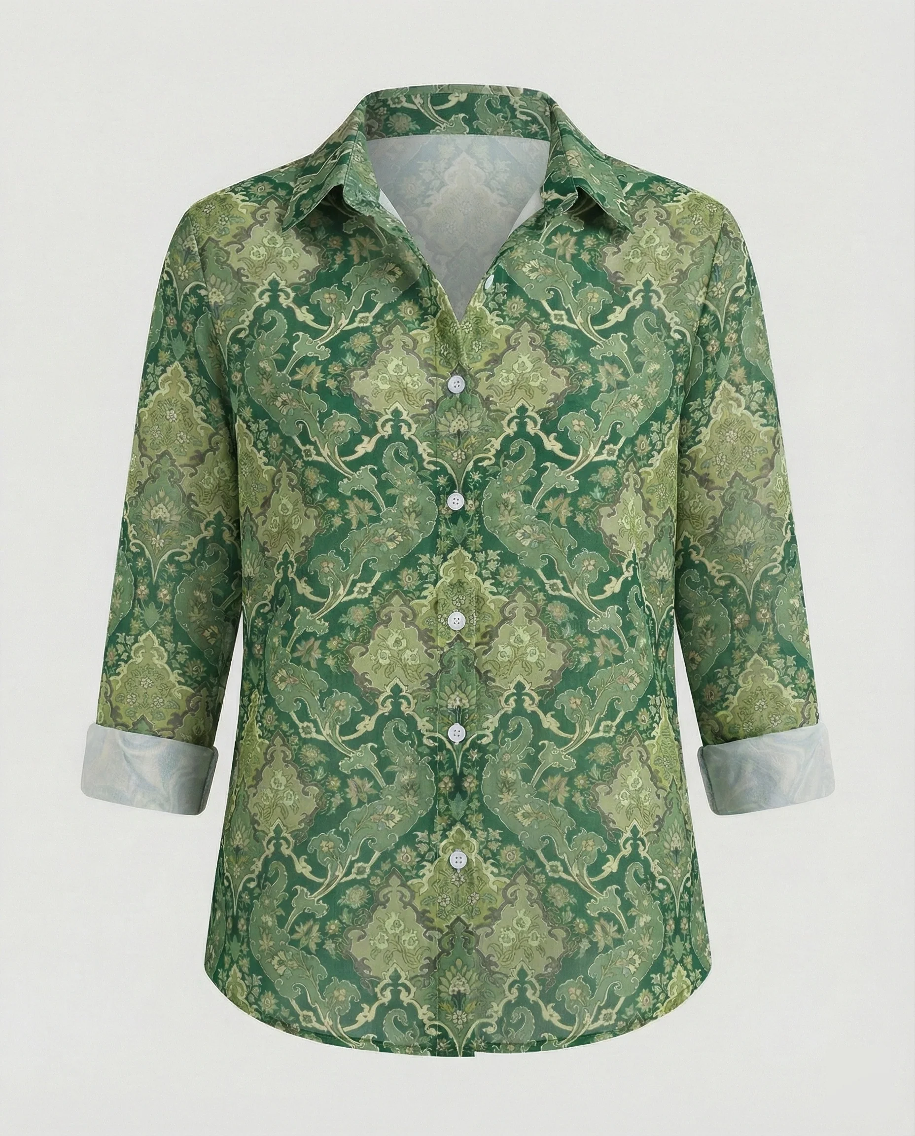 Damen Hemdbluse Katzenprint - Image 28