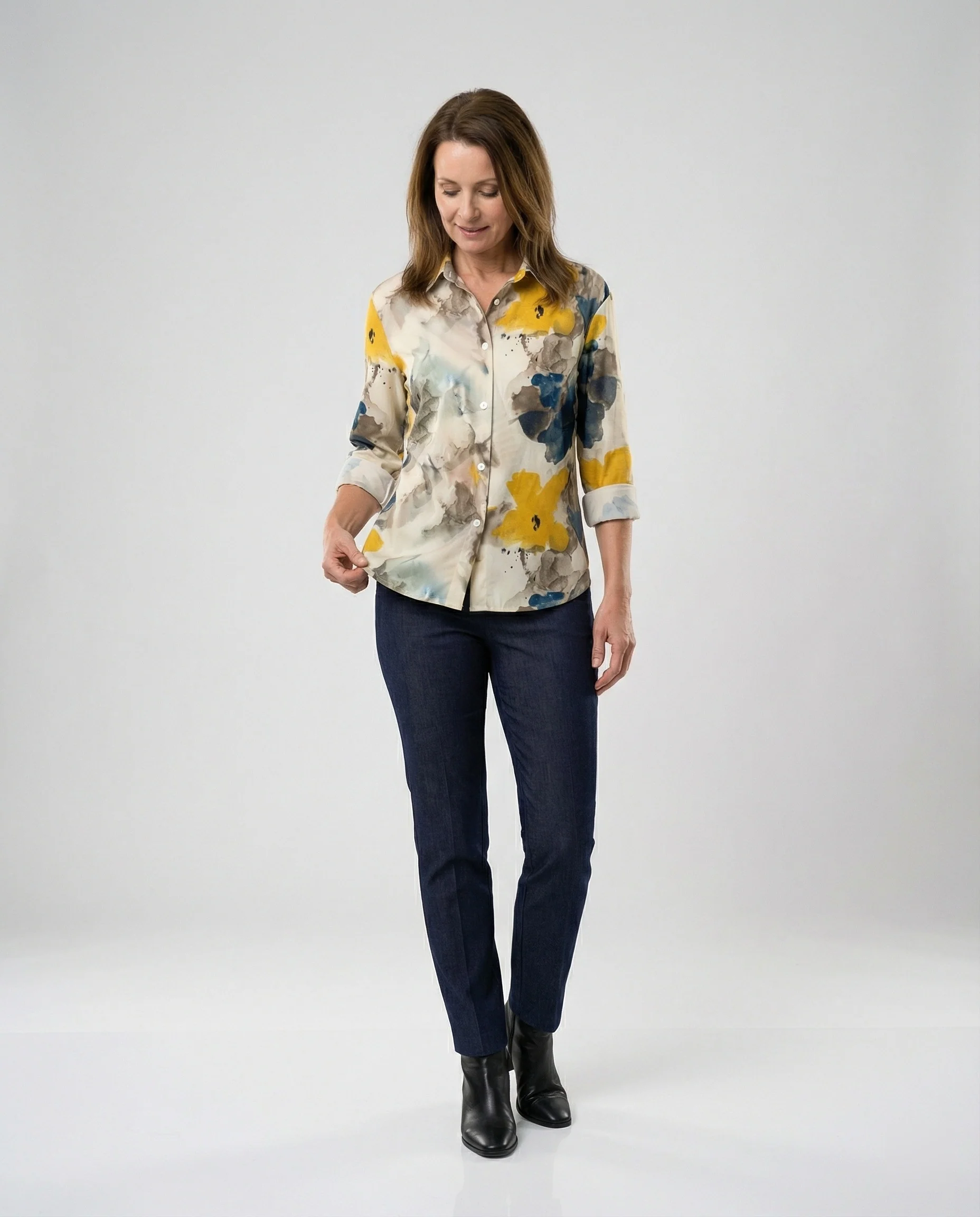 Damen Hemdbluse Katzenprint - Image 36