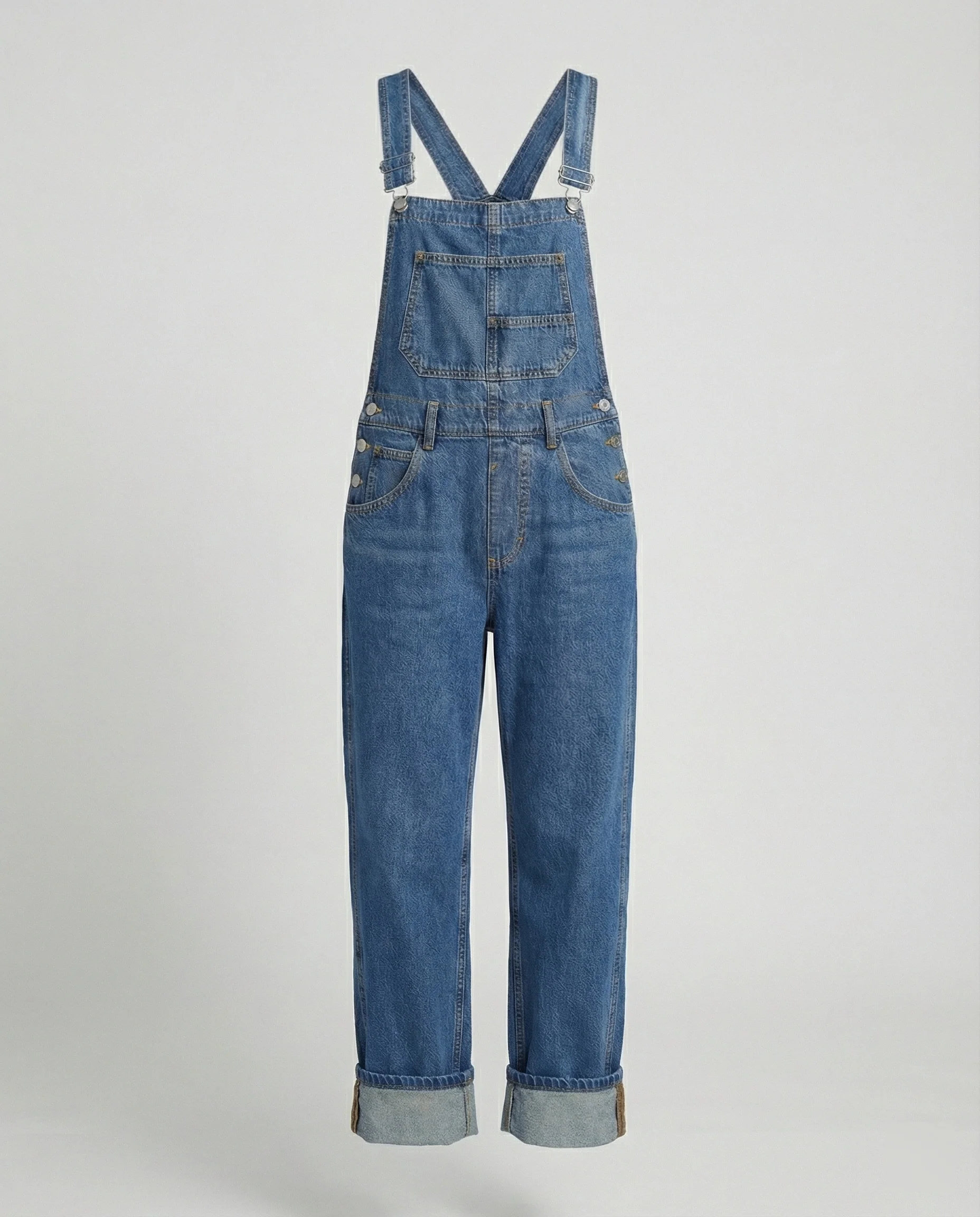 Damen Latzhose Jeans gerade - Image 2