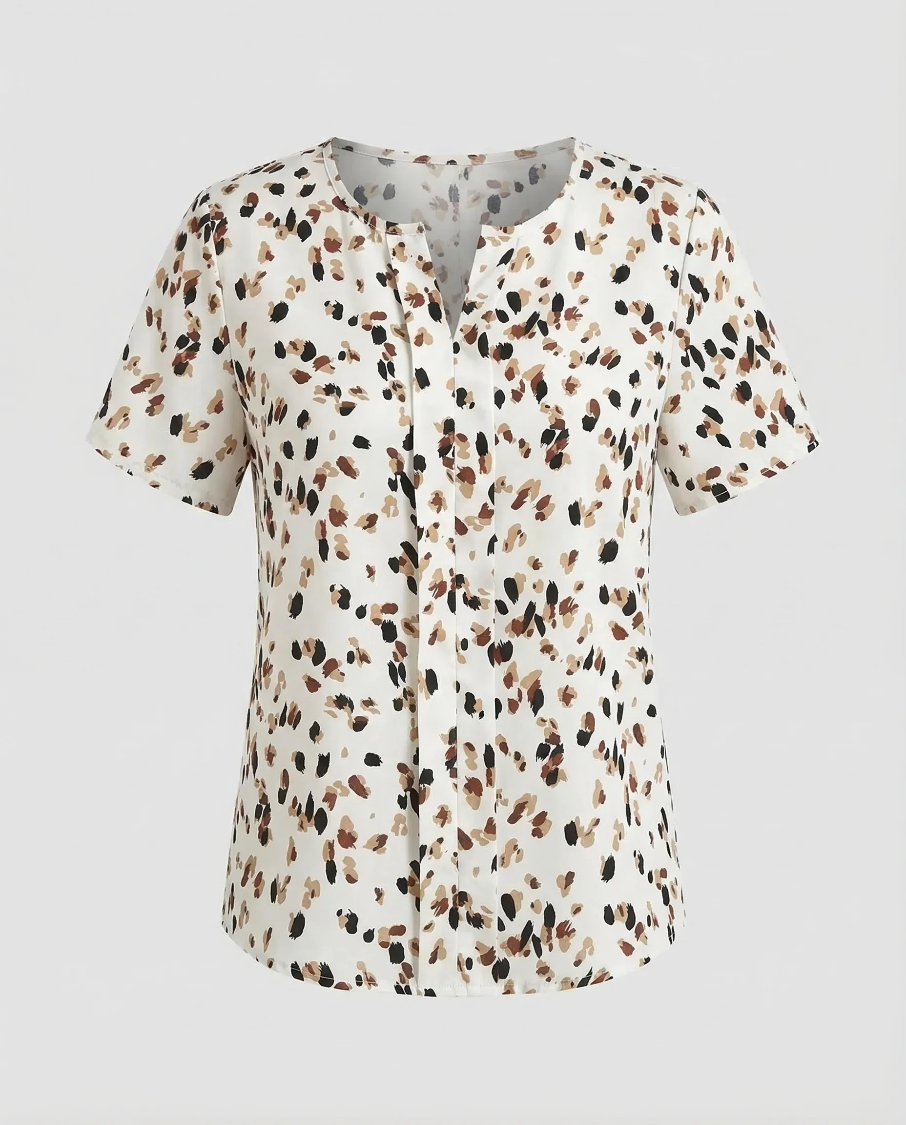Damen Kurzarmbluse Print - Image 5