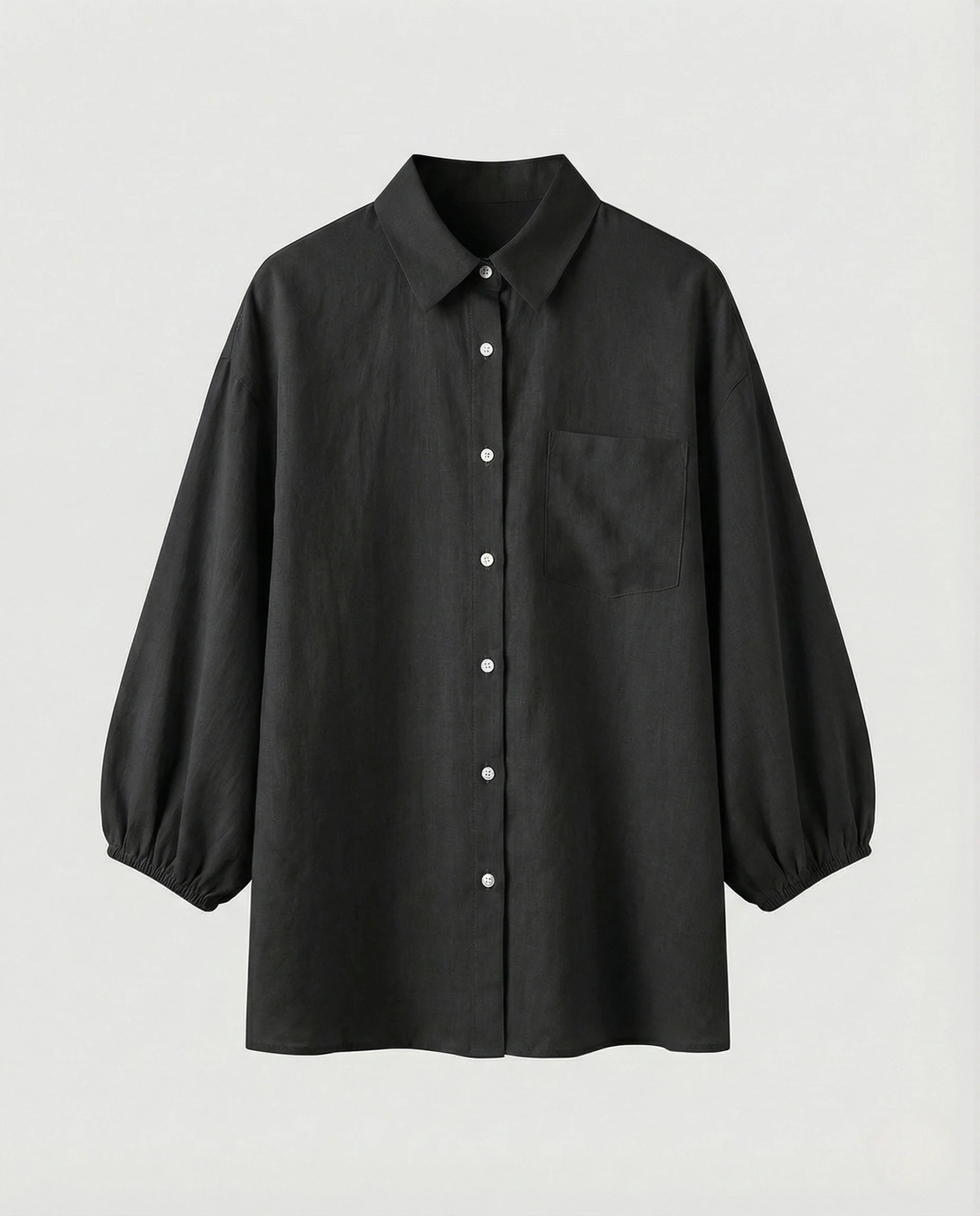 Damen Leinenbluse mit Ballonärmeln - Image 7