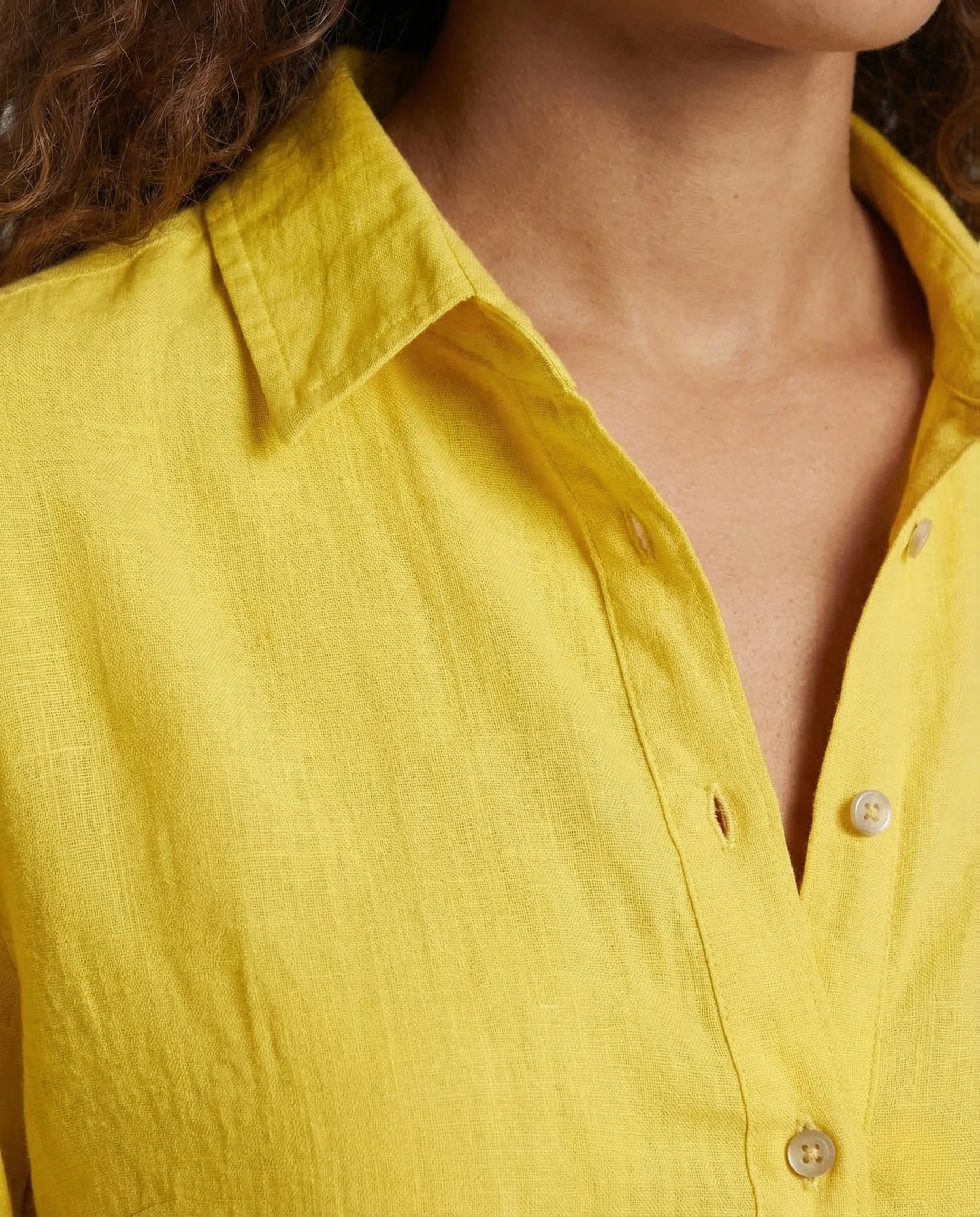 Damen Leinenbluse Blumenprint - Image 3