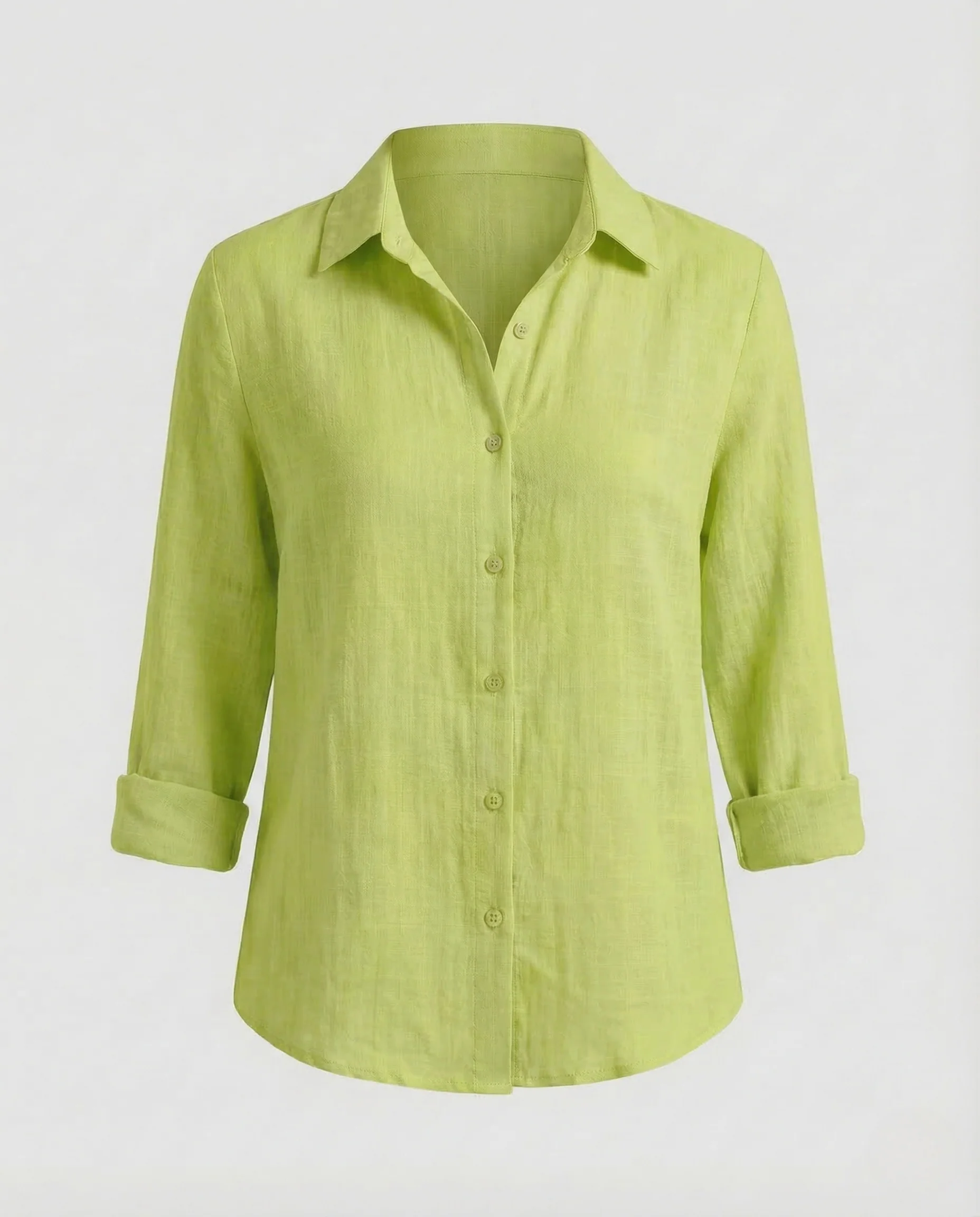 Damen Leinenbluse Blumenprint - Image 7