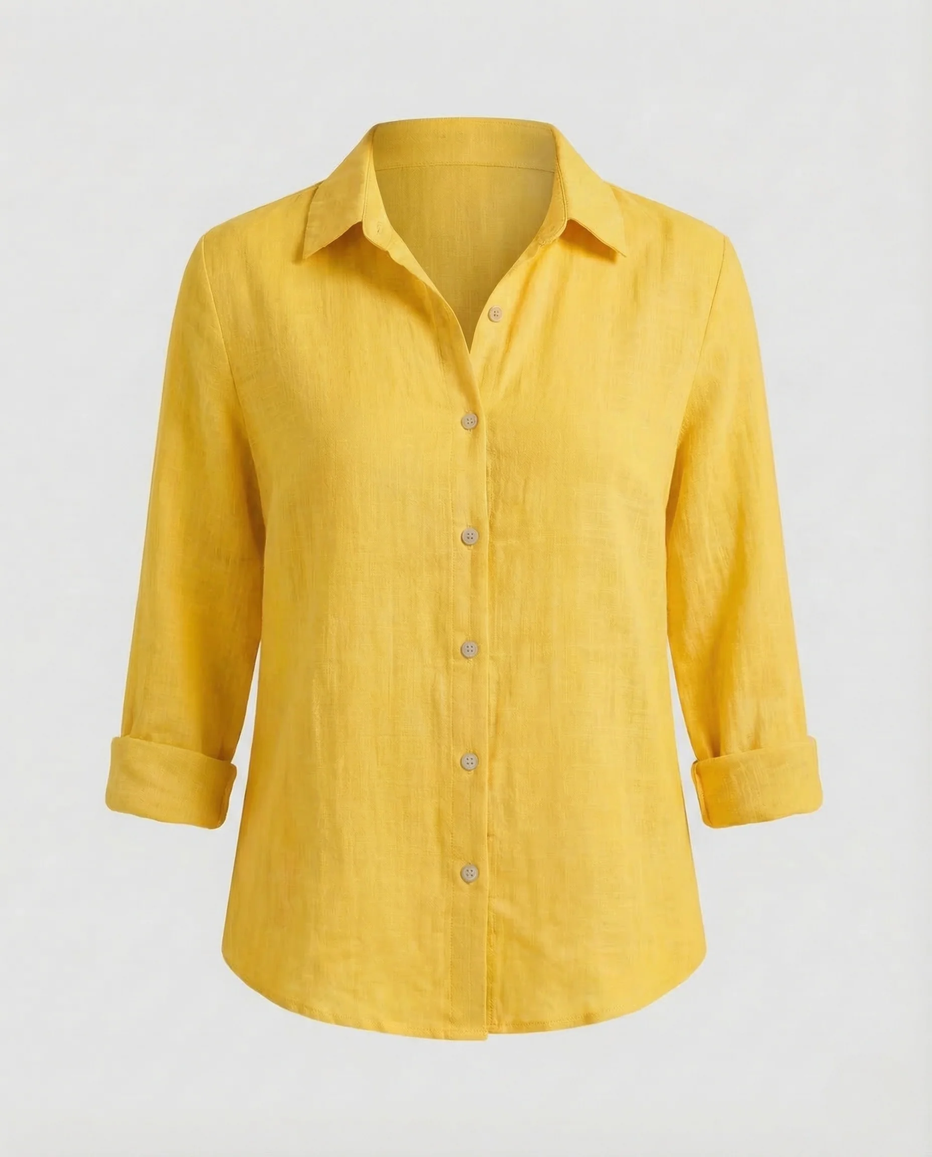 Damen Leinenbluse Blumenprint - Image 9
