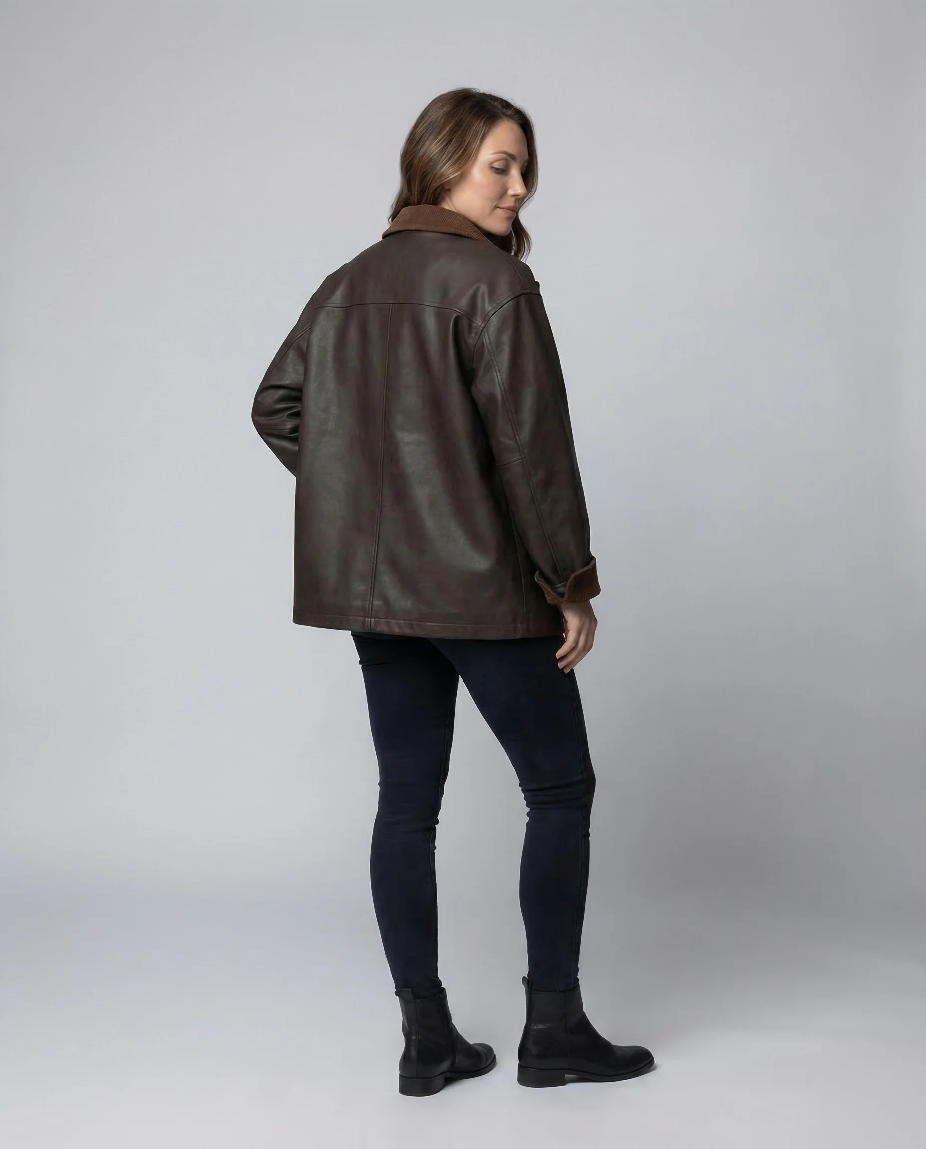 Damen Übergangsjacke Cordkragen - Image 3