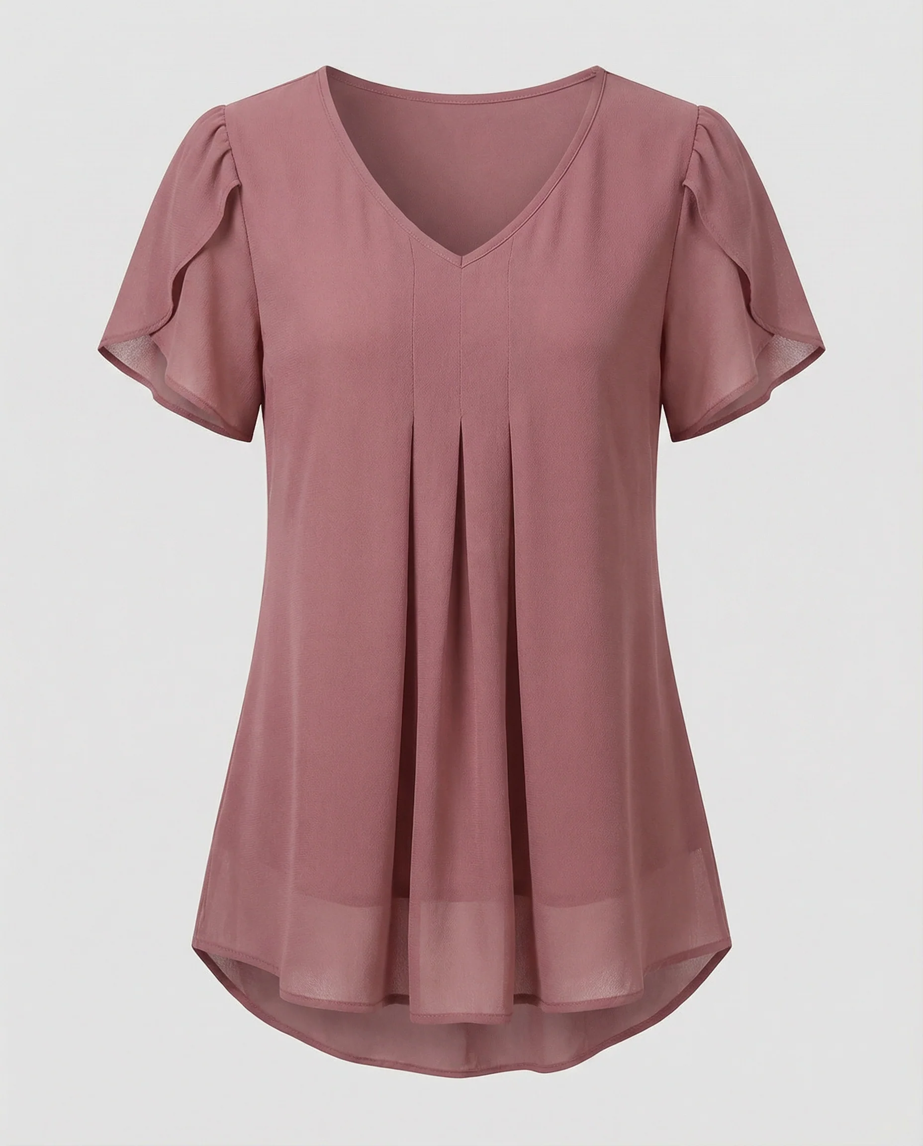 Tunika Bluse Damen mit Schmetterlingsärmeln - Image 5