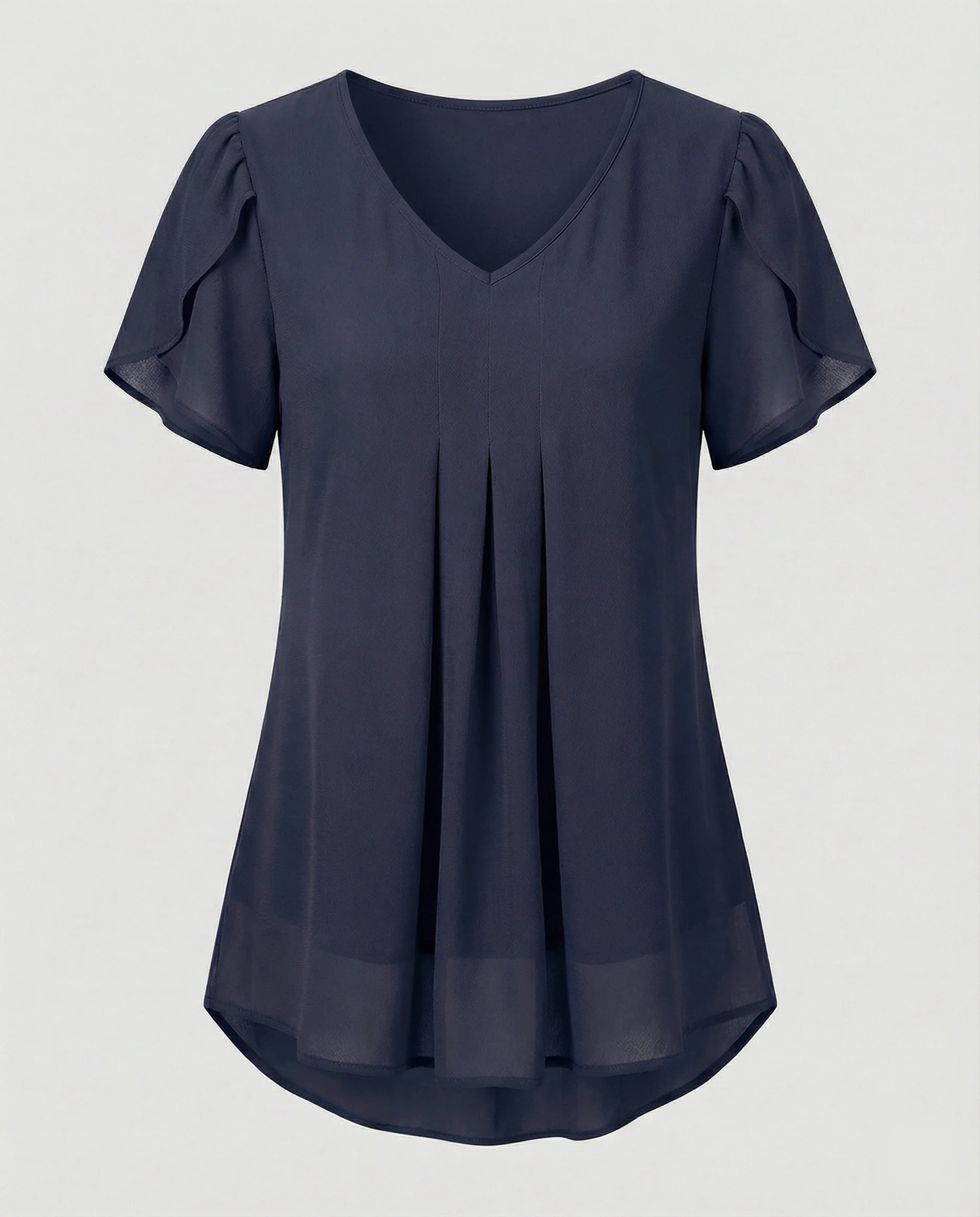 Tunika Bluse Damen mit Schmetterlingsärmeln - Image 6